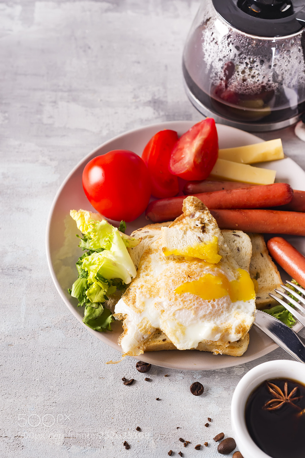 Nikon D610 sample photo. Breakfast sandwich with sausage photography