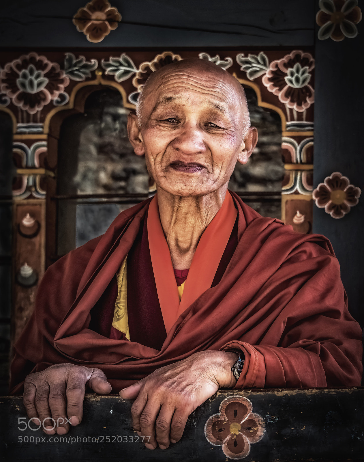 Nikon D850 sample photo. Senior monk photography