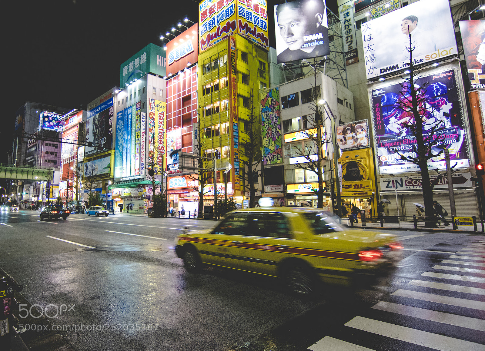 Nikon D5300 sample photo. Taxi in akihabara photography