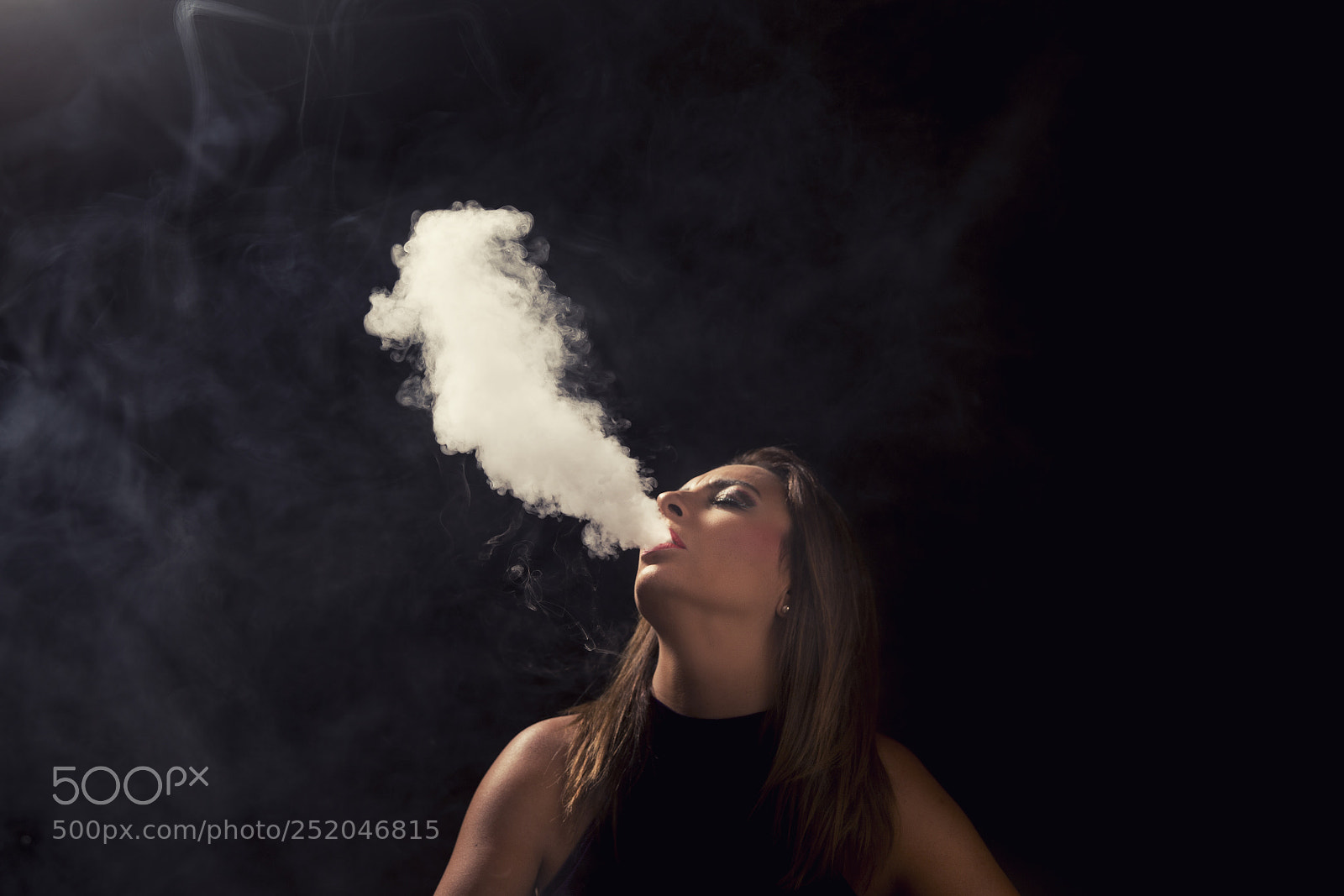 Canon EOS-1D X sample photo. Young woman vaping photography