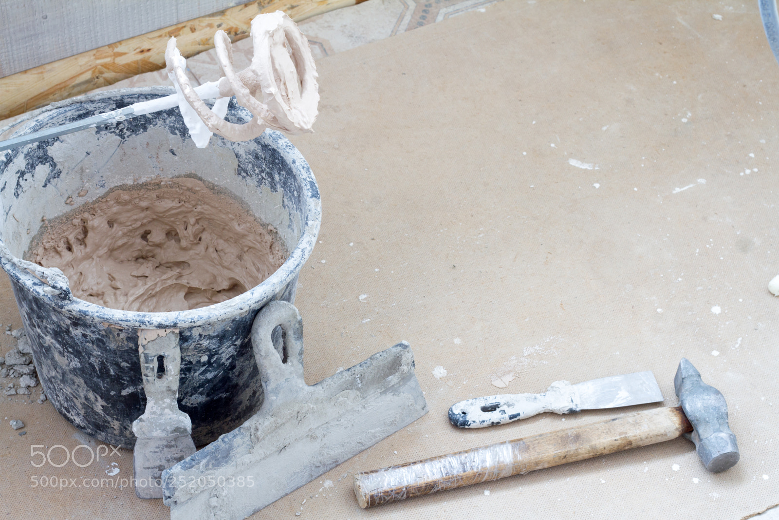 Canon EOS 7D sample photo. Construction tools on concrete photography