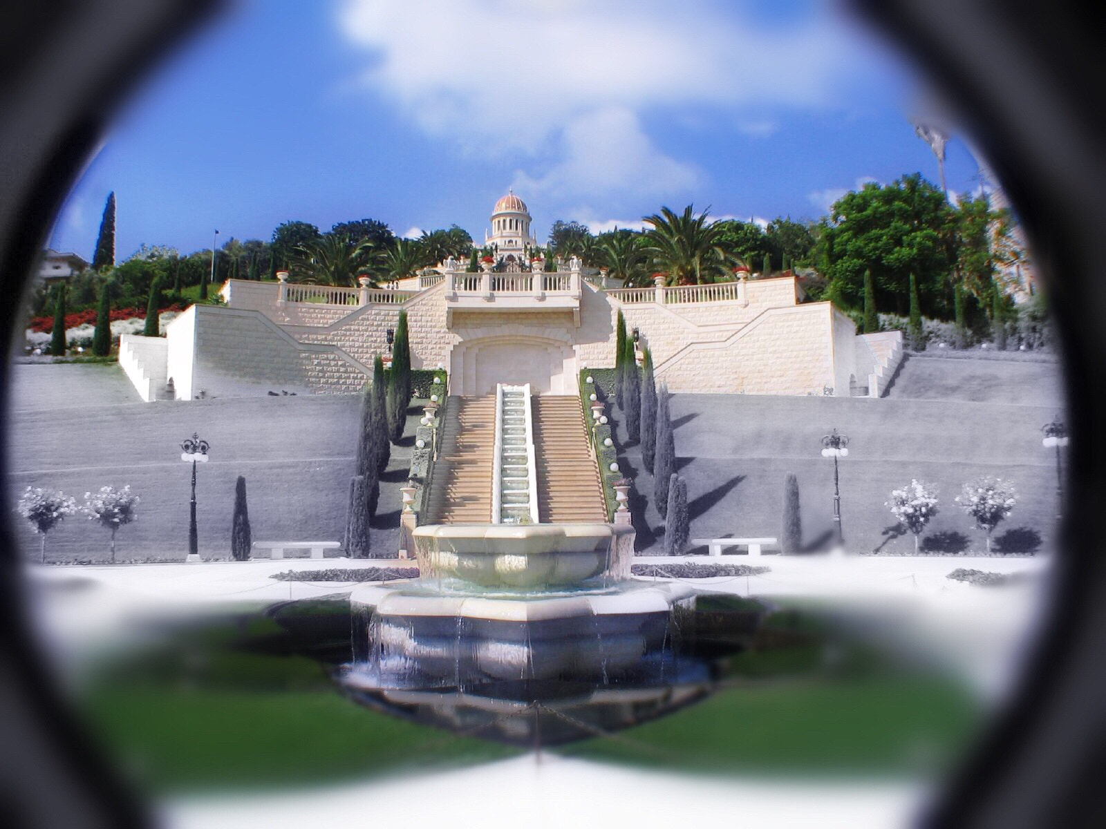 Canon POWERSHOT A75 sample photo. Bahai garden photography
