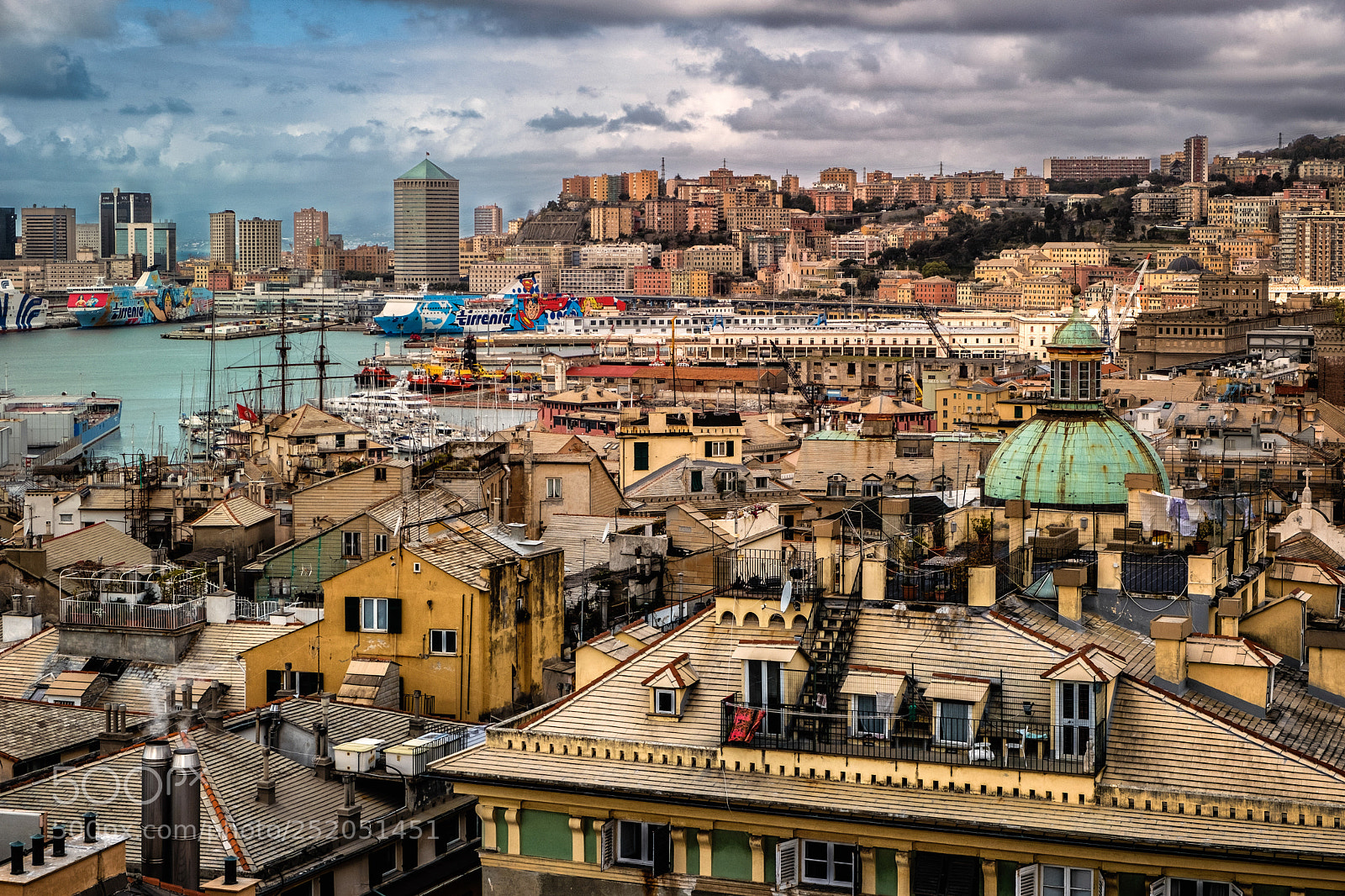 Fujifilm X-Pro2 sample photo. The roofs of genoa photography