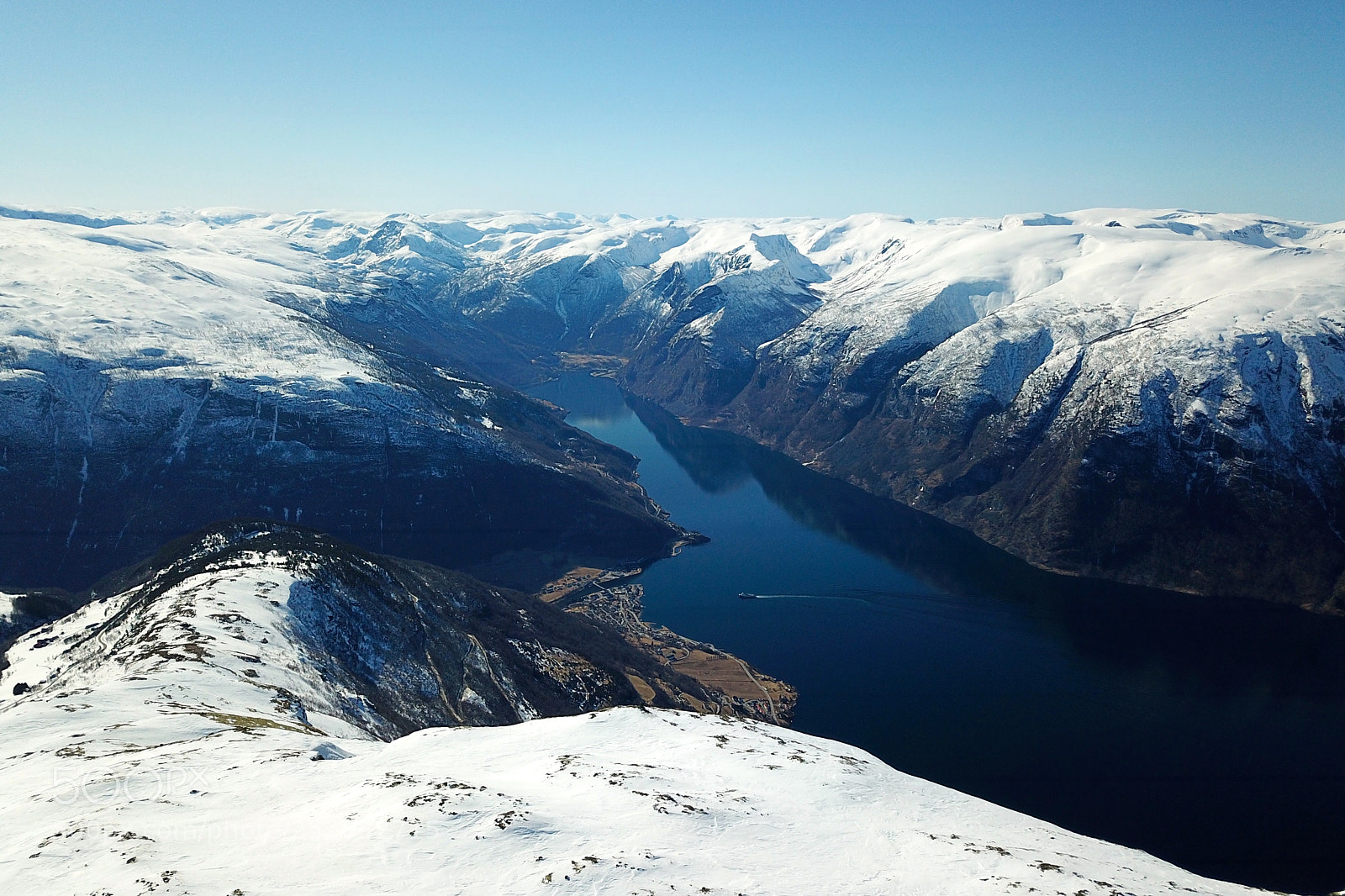 DJI FC220 sample photo. Aurlandsfjorden, aurland photography