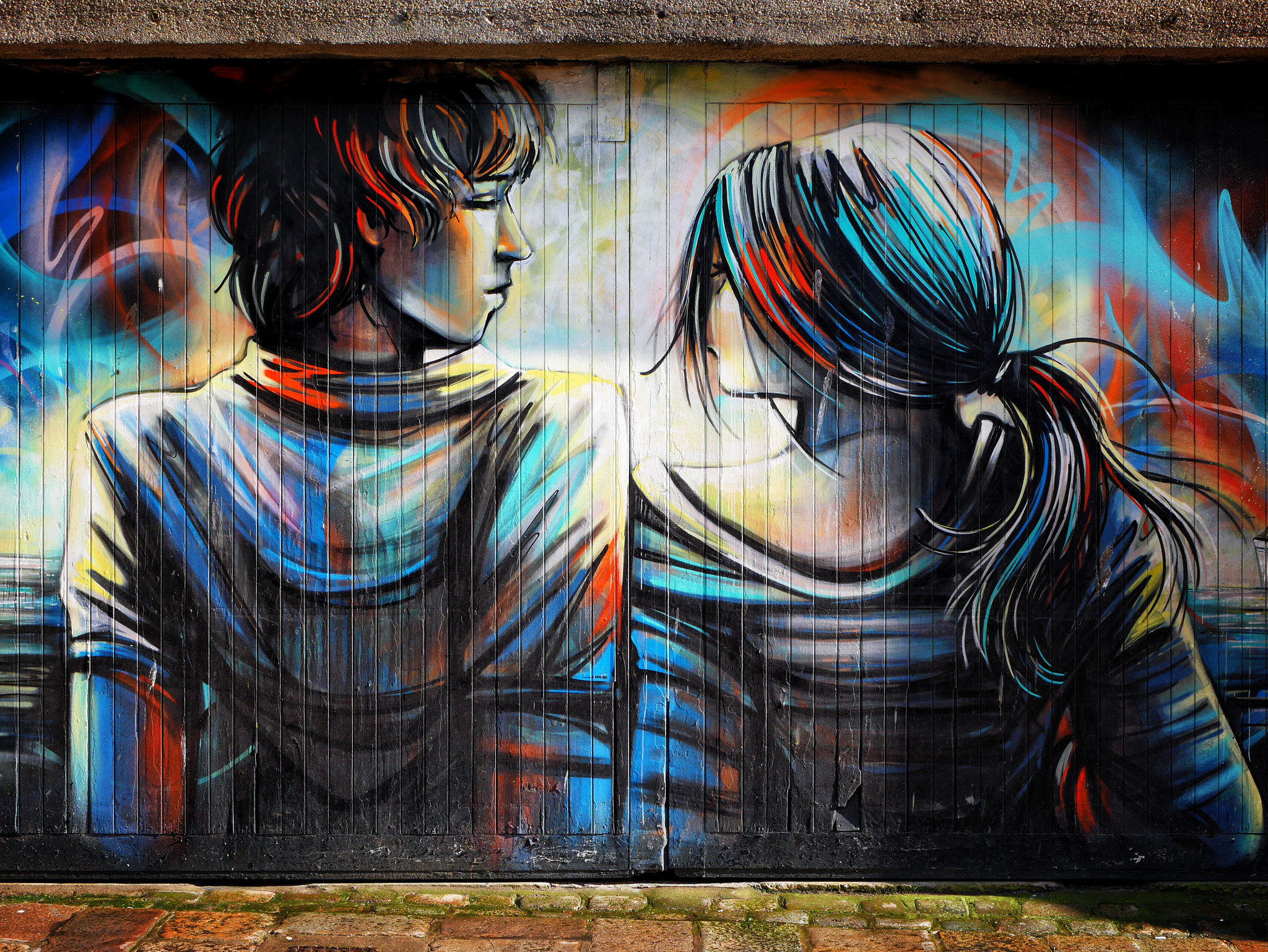 Panasonic Lumix DMC-GF7 sample photo. Romantic streetart photography