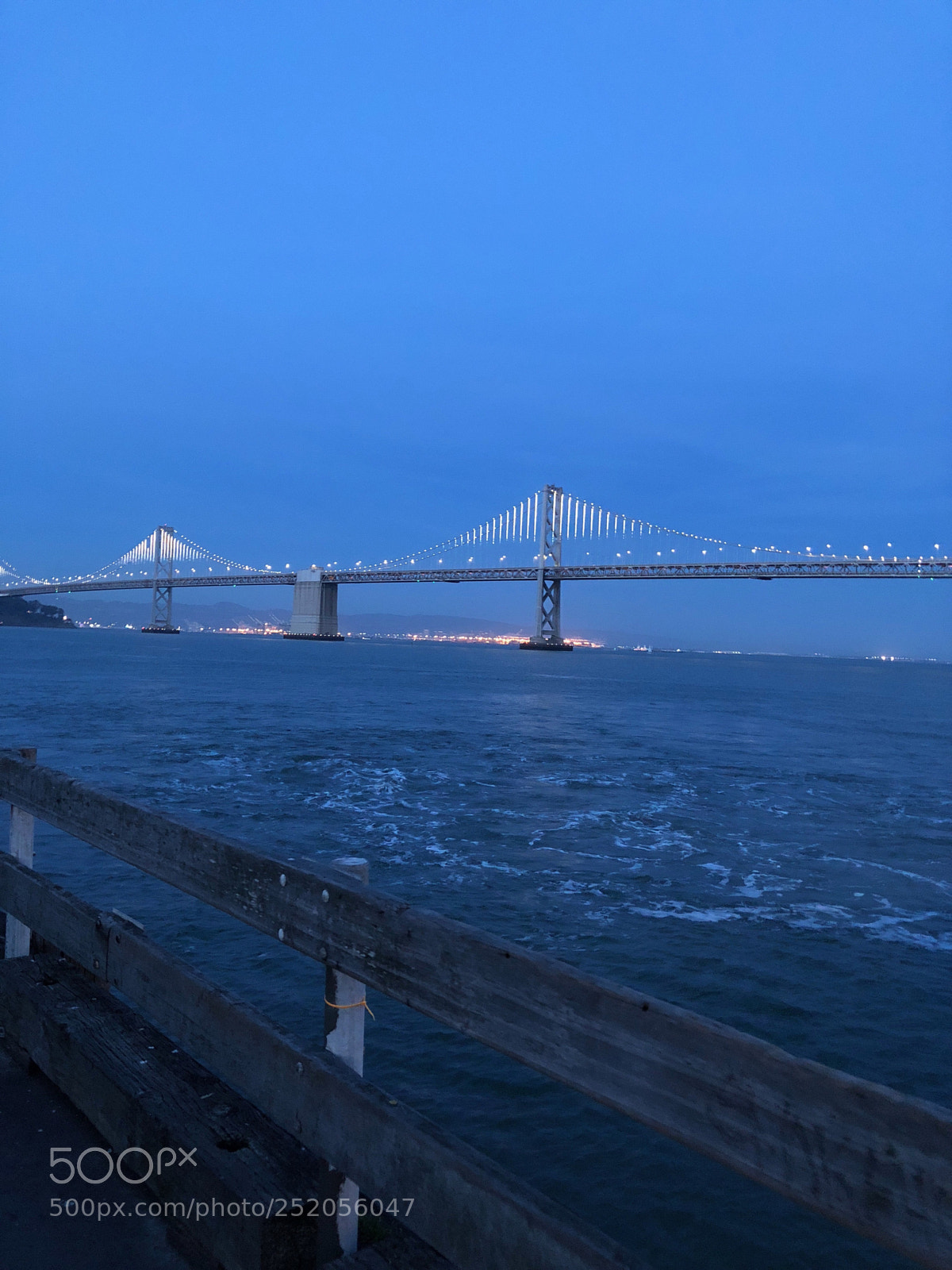 Apple iPhone 8 Plus sample photo. Bay bridge at dusk photography