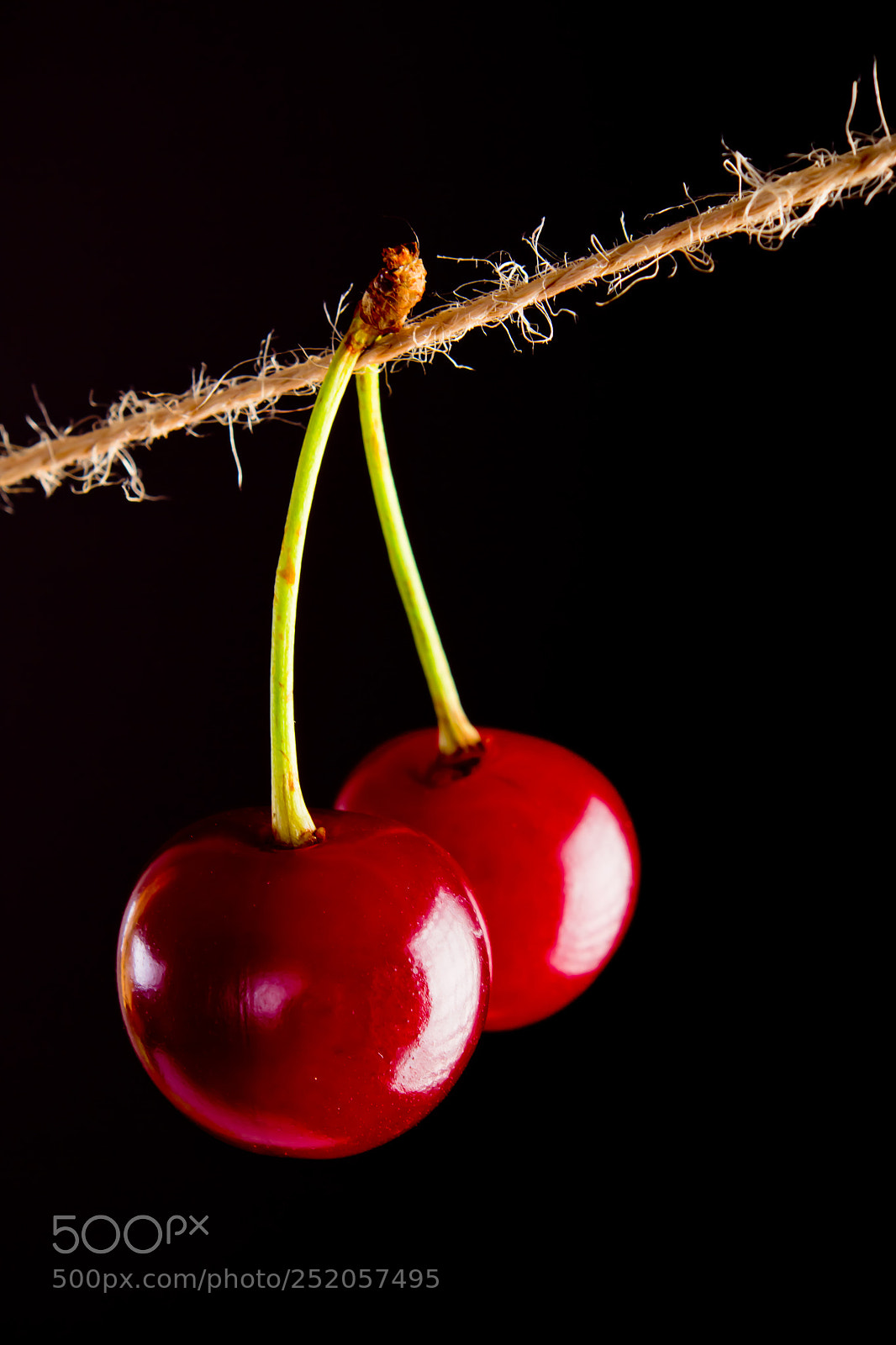 Canon EOS 7D sample photo. Cherry and rope on photography
