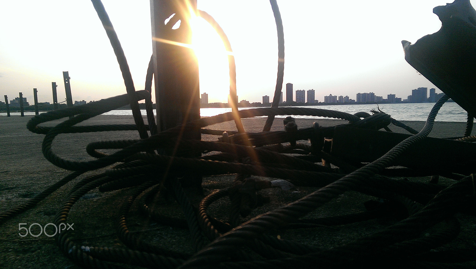 HTC ONE sample photo. Montrose pier at sunset photography