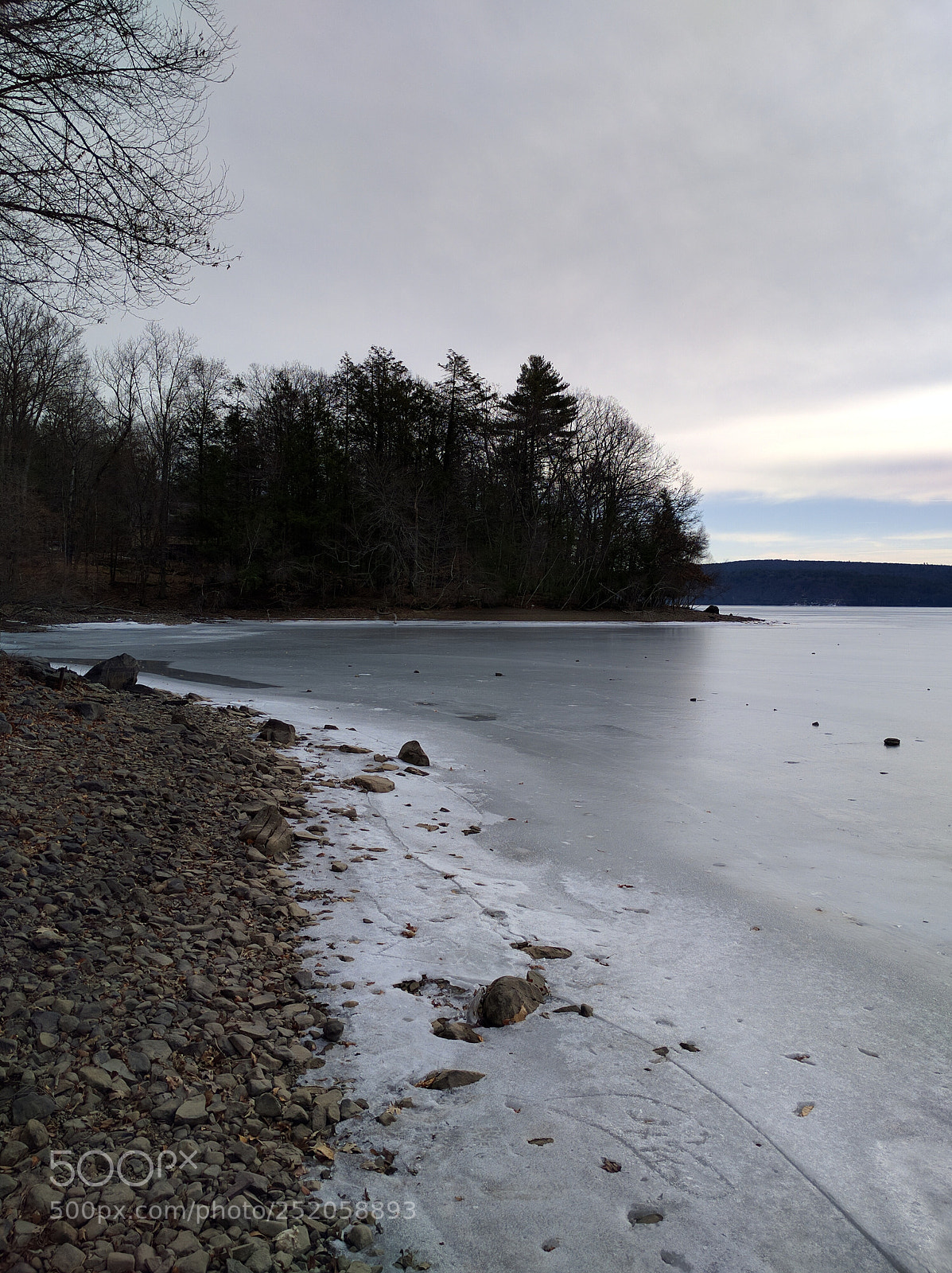 Google Nexus 6P sample photo. Lake at winter photography