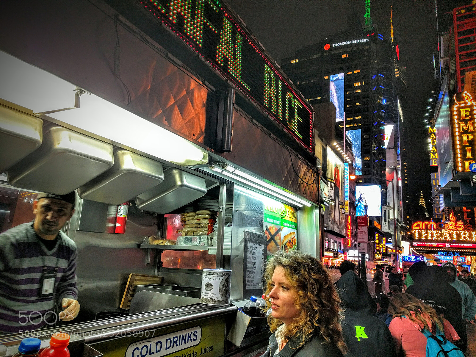 Google Nexus 6P sample photo. Food in time square. photography