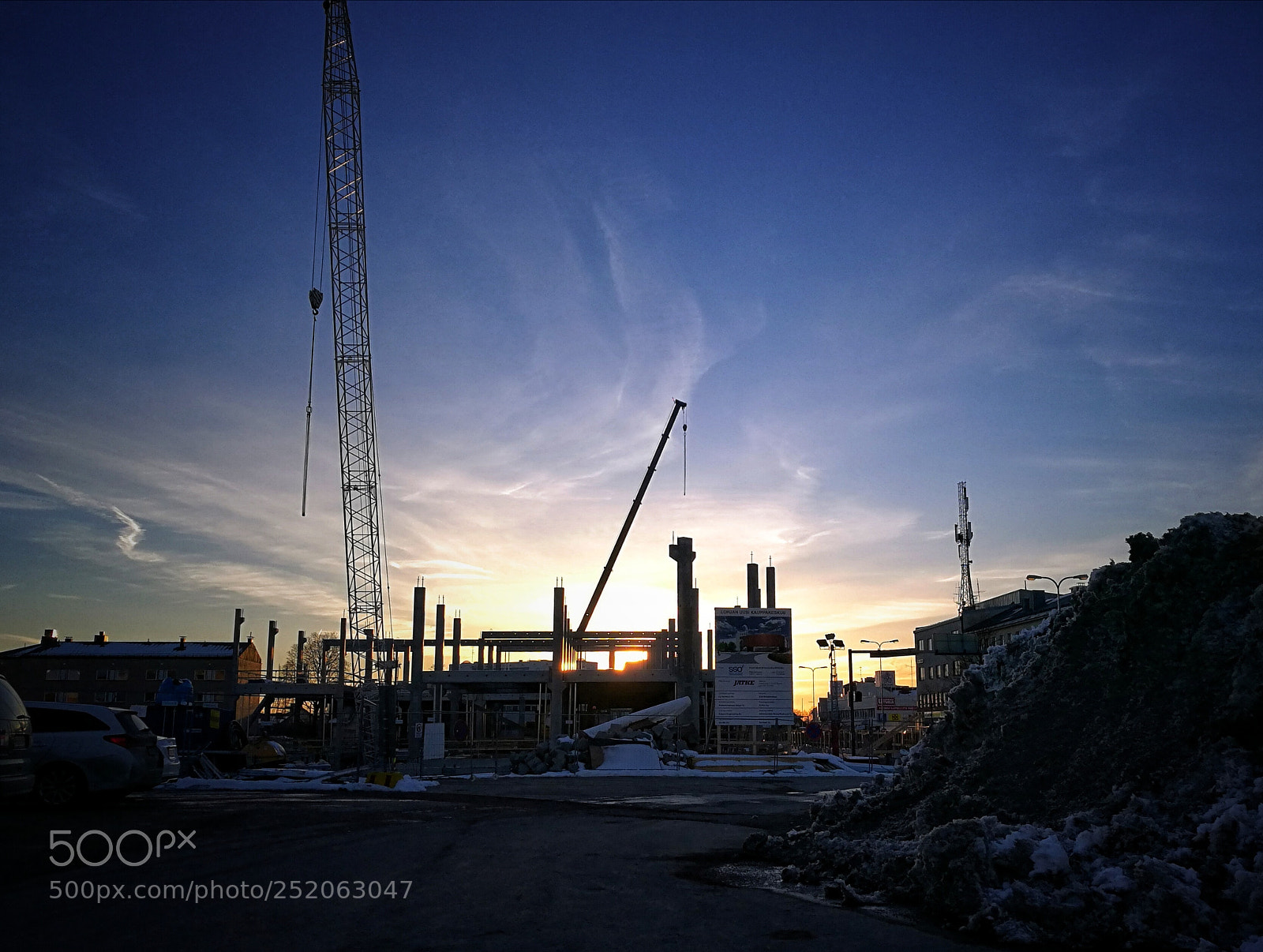 HUAWEI Honor 8 sample photo. Constructionsunset photography