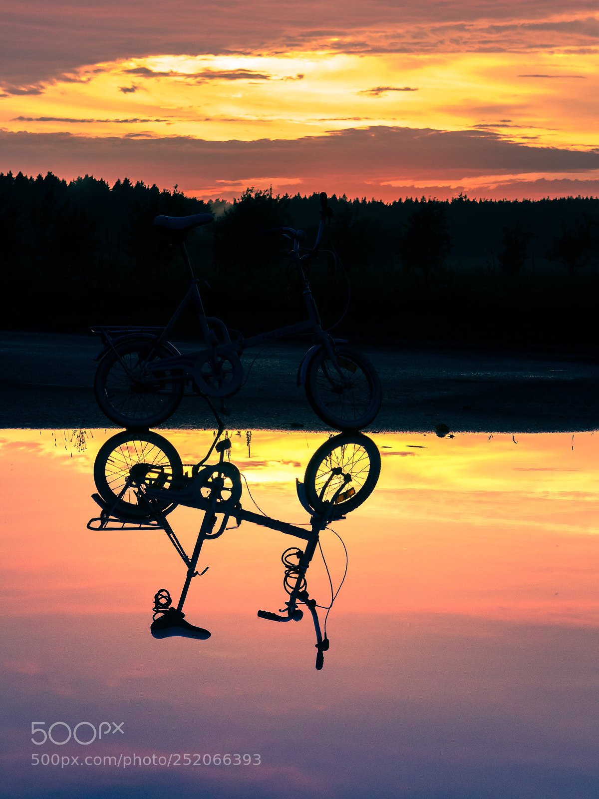 Canon EOS 600D (Rebel EOS T3i / EOS Kiss X5) sample photo. Reflection of a silhouette photography