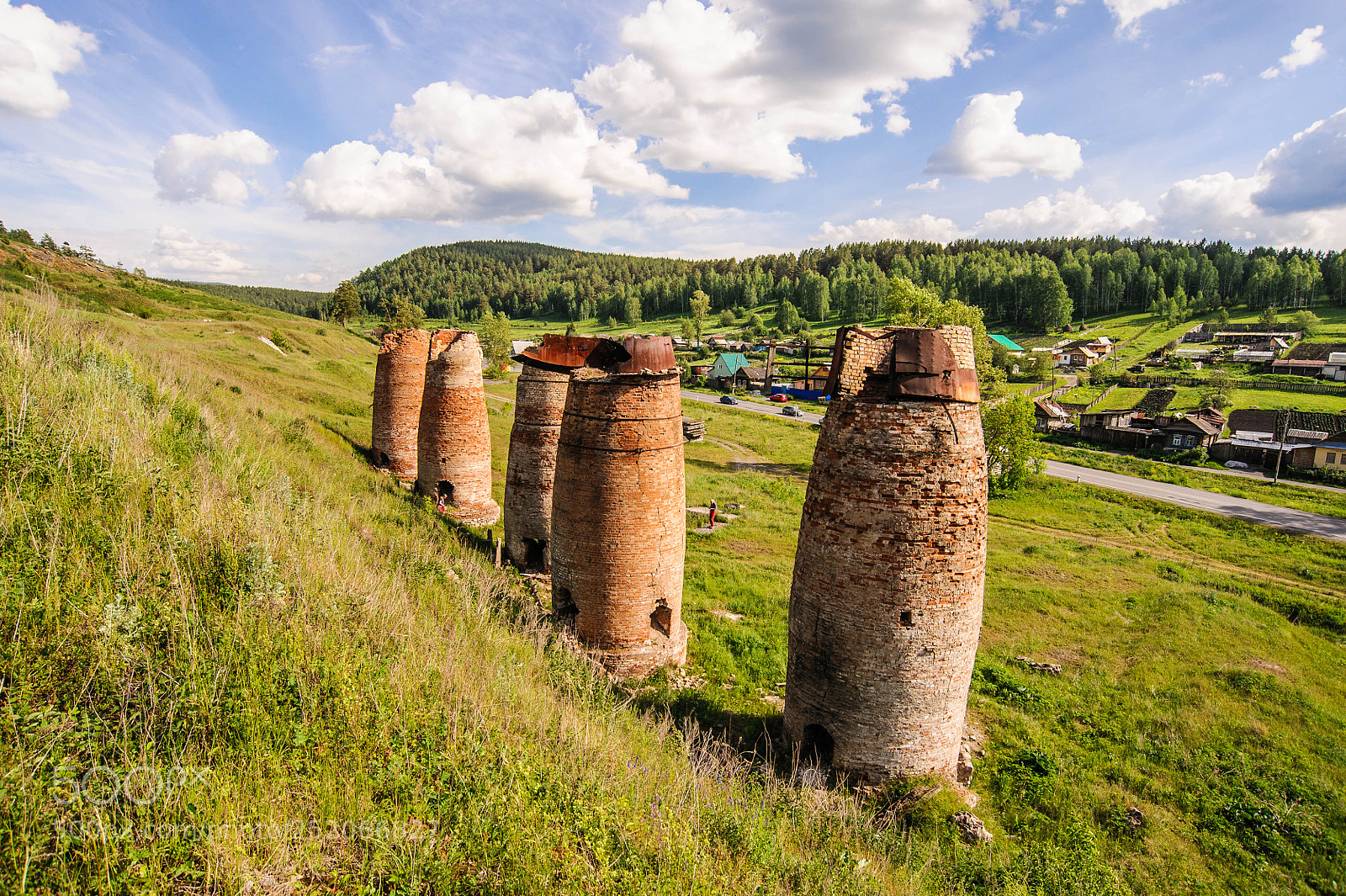 Nikon D700 sample photo. Печи для обжига известняка photography