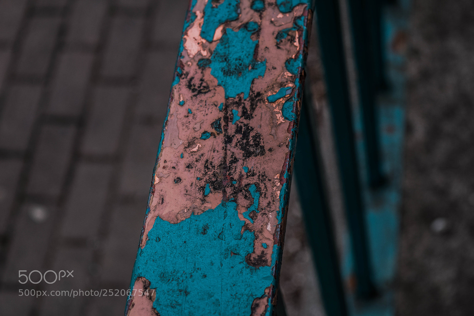 Nikon D3300 sample photo. Hand rail paint photography
