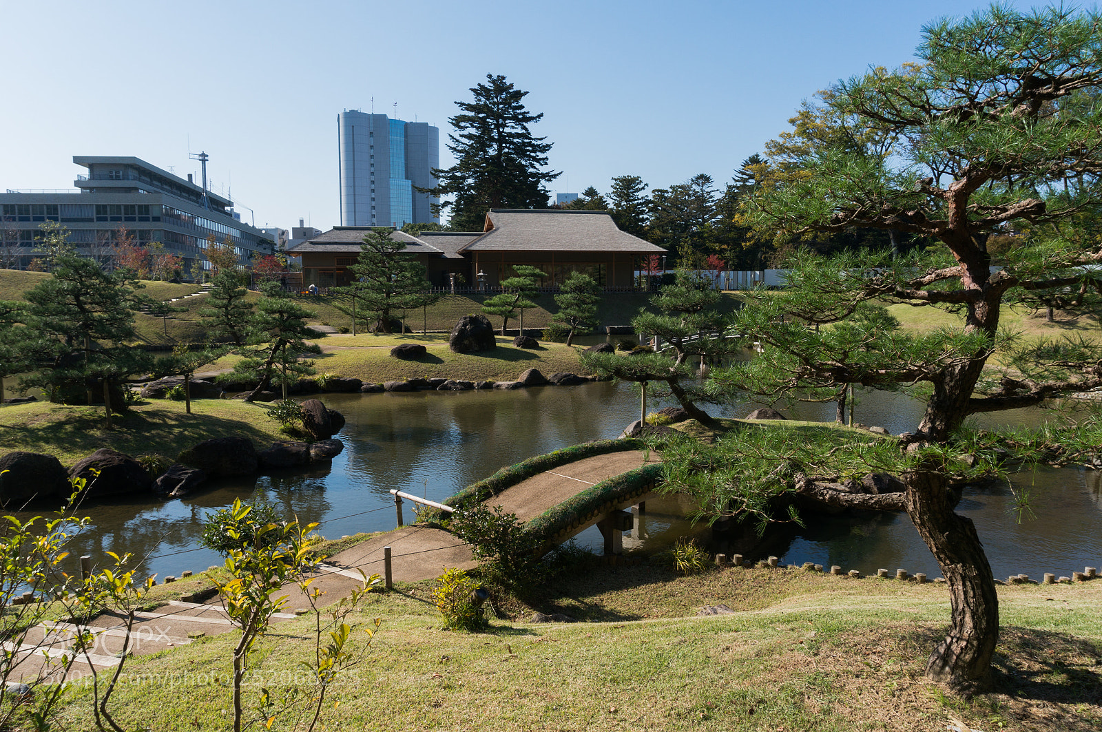 Sony Alpha NEX-5T sample photo. Garden in kanazawa photography