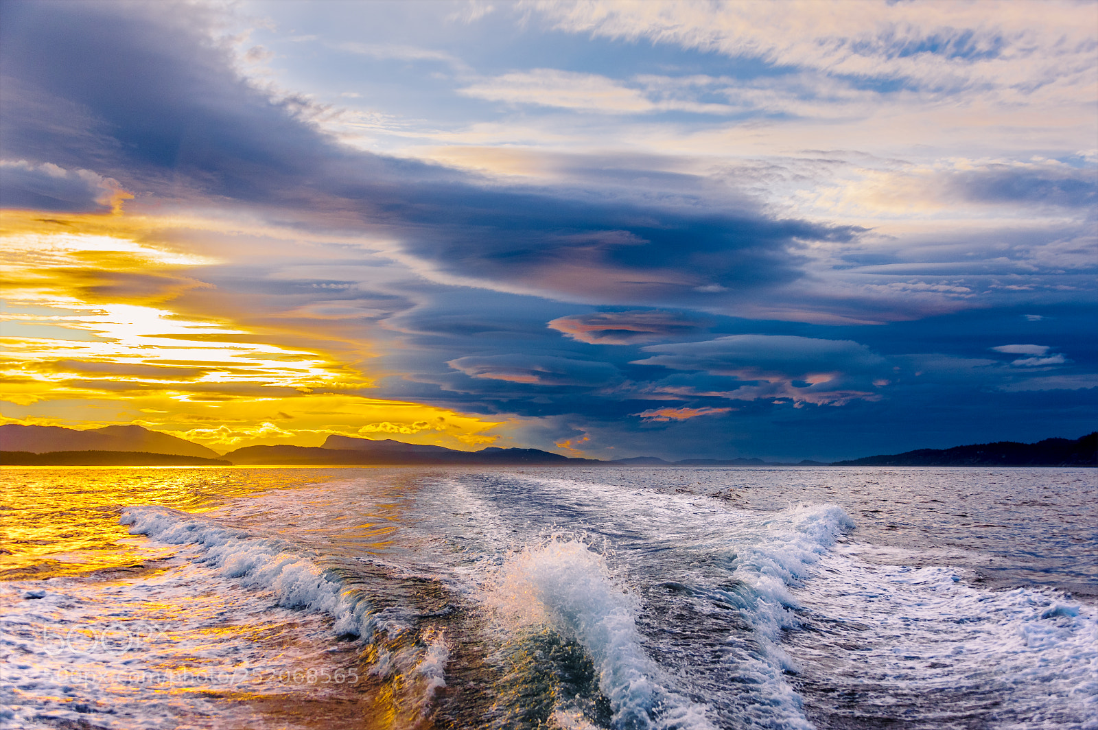 Nikon D700 sample photo. Sunset, san juan islands photography