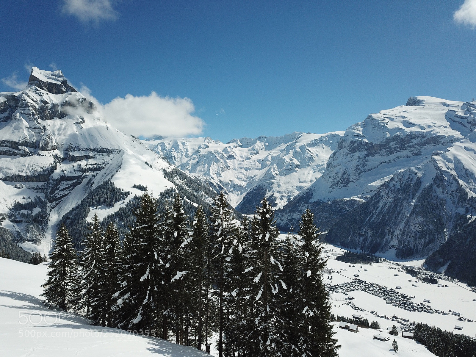 DJI FC220 sample photo. Engelberg photography