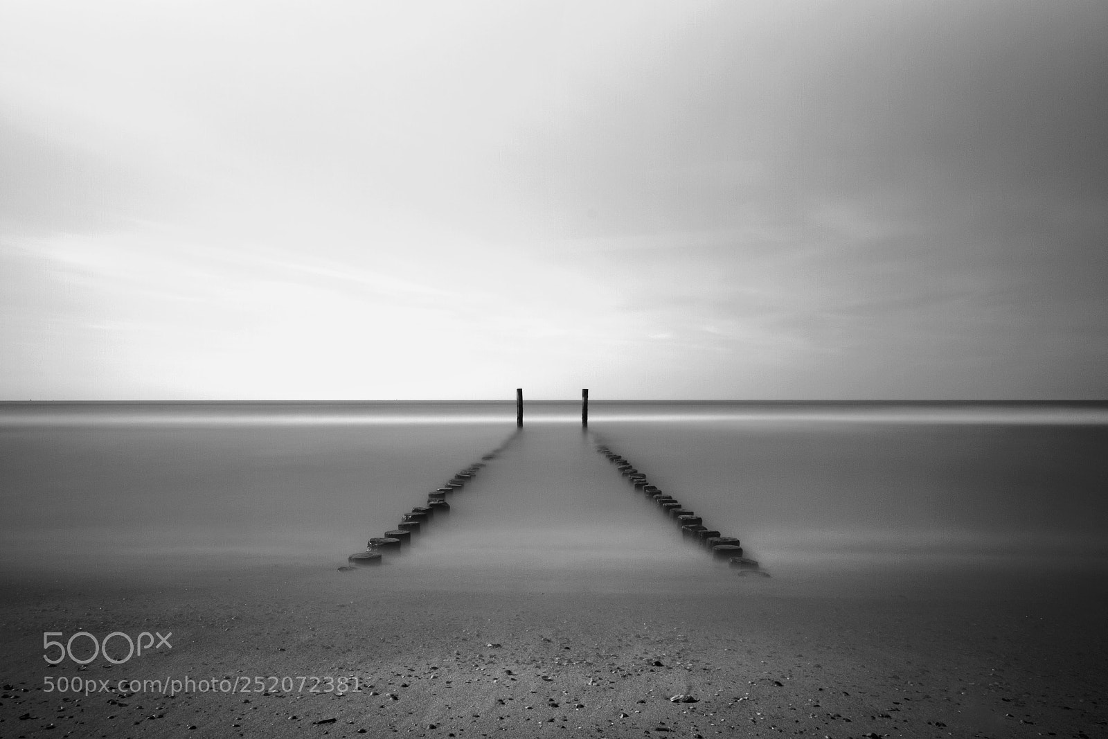 Canon EOS 7D sample photo. Groynes zeeland netherlands bw photography