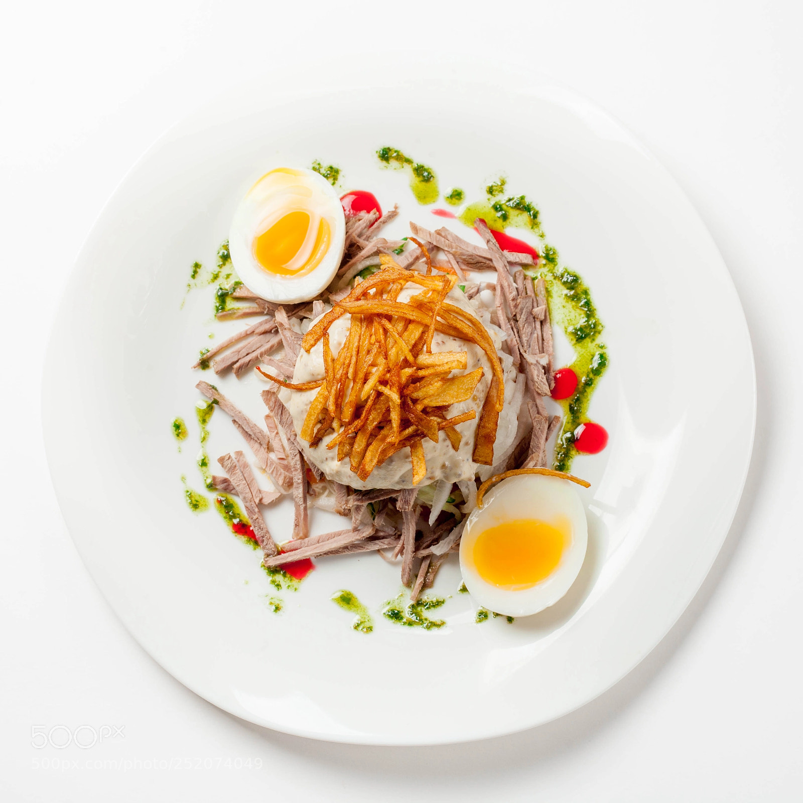 Canon EOS 5D Mark II sample photo. Meat salad photography