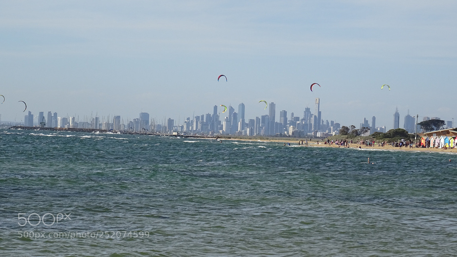 Sony DSC-HX60V sample photo. Melbourne skyline 
 photography