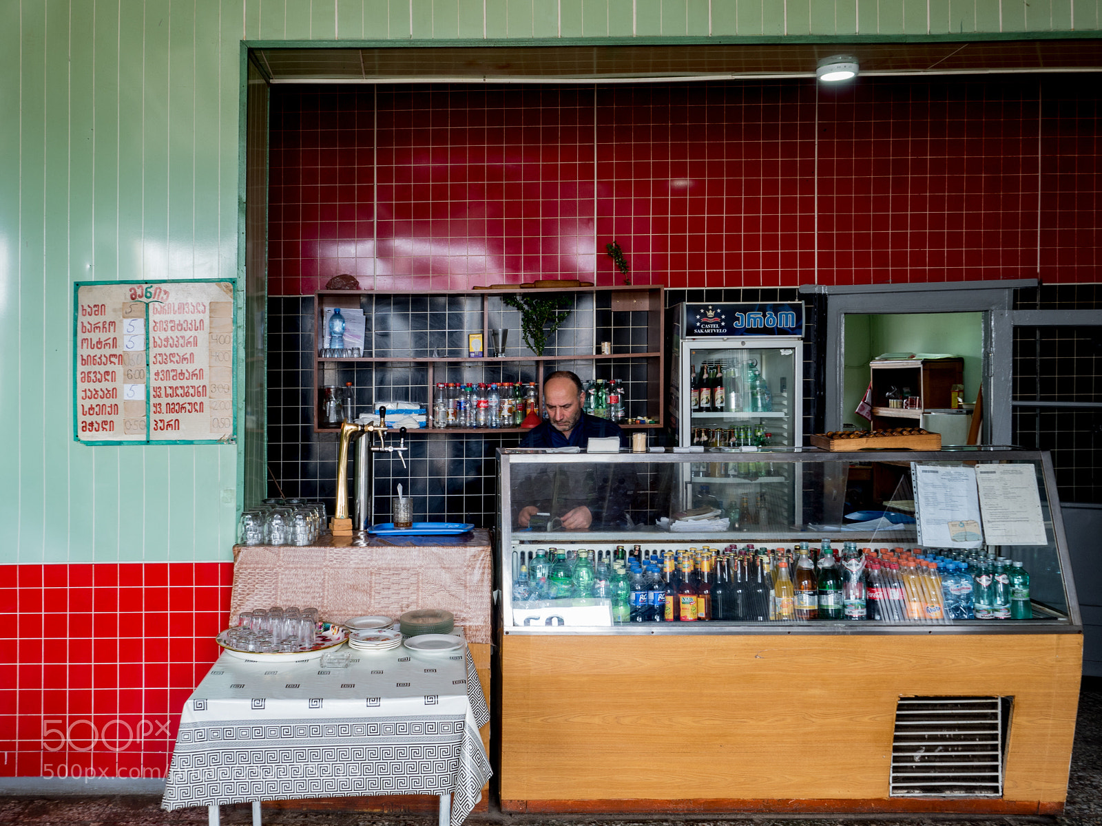 Olympus OM-D E-M5 II sample photo. Cafe in tsalka, georgia photography