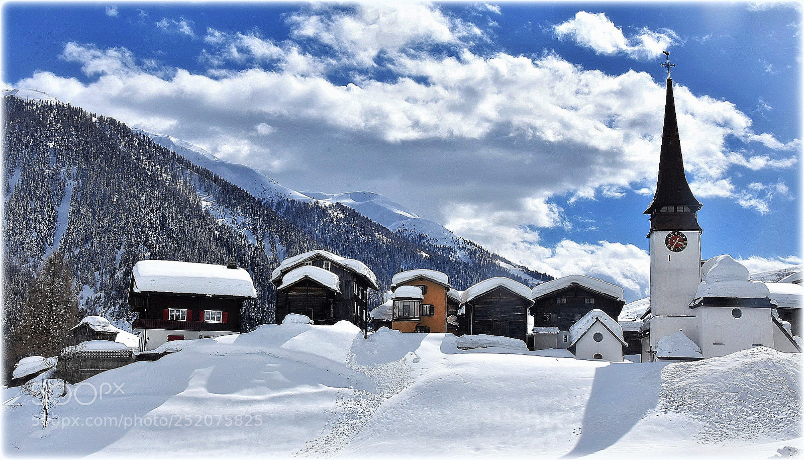 Nikon D7200 sample photo. "snowing village" photography