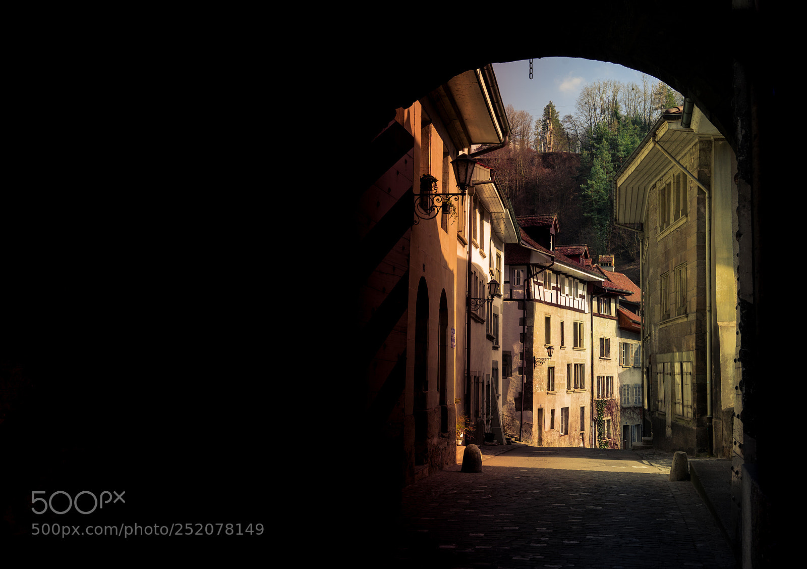 Sony a7 II sample photo. Old town in fribourg photography