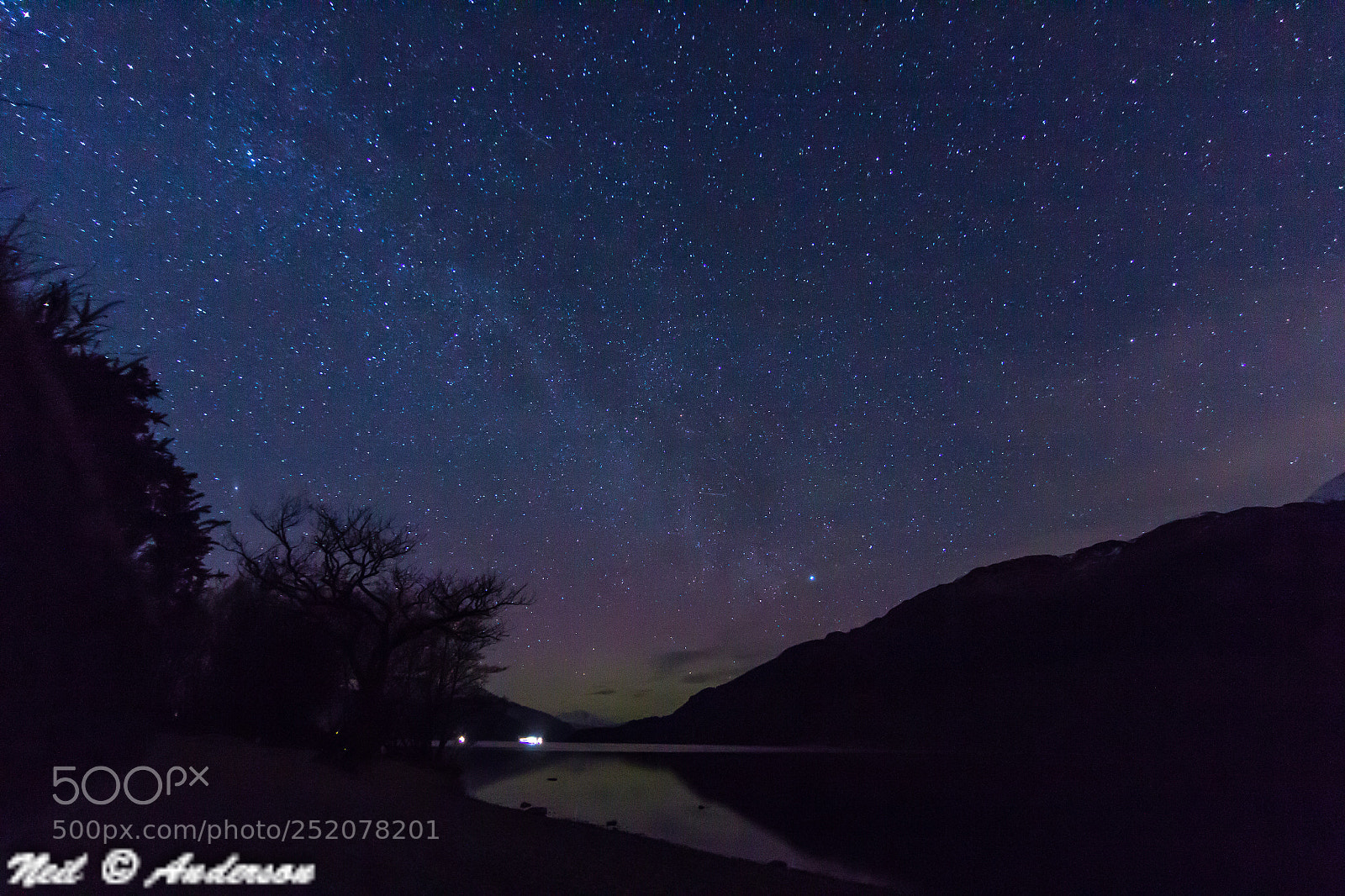 Canon EOS 60D sample photo. Loch lomond at night photography