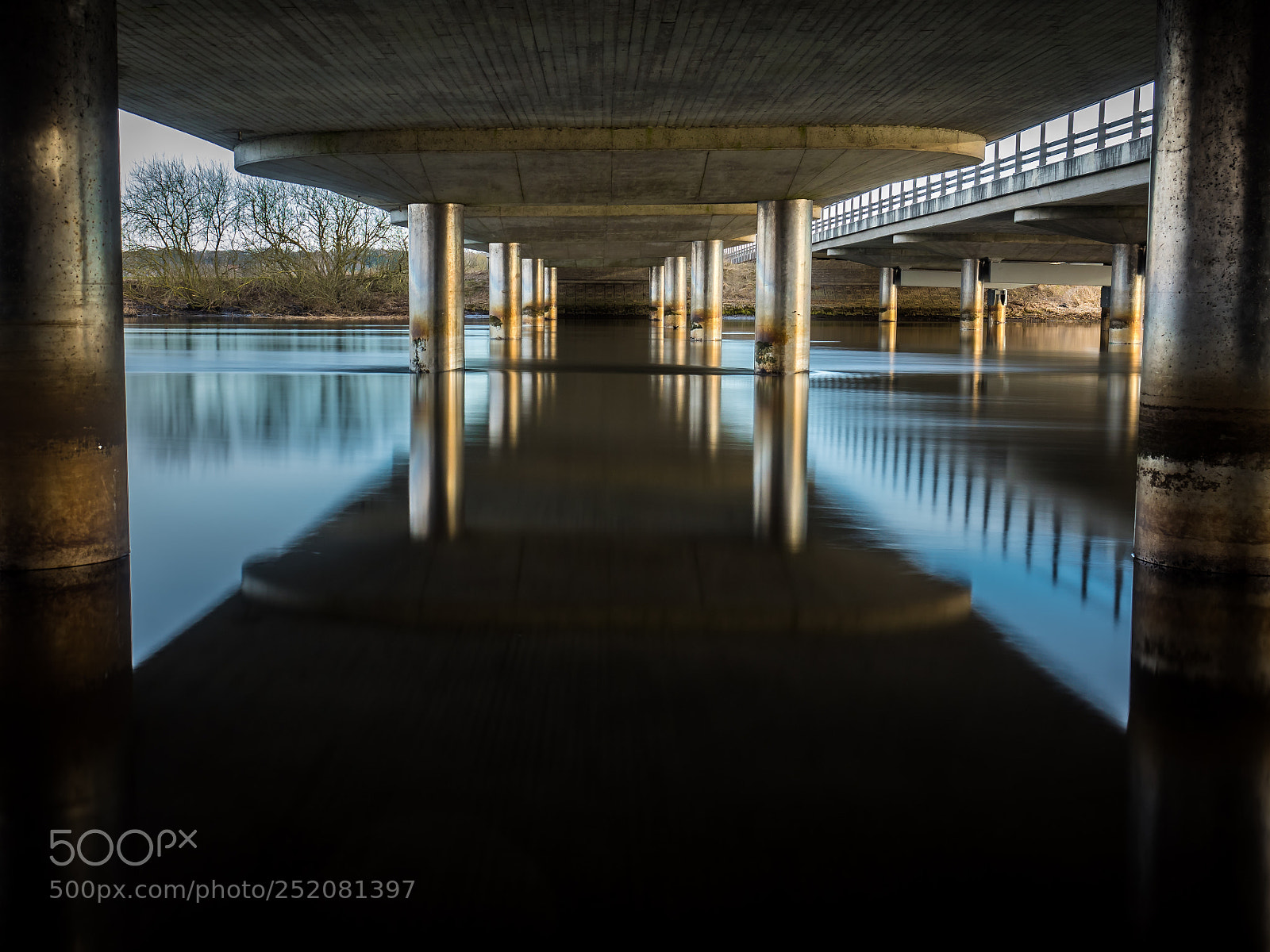 Olympus OM-D E-M5 II sample photo. Highway bridge across river photography
