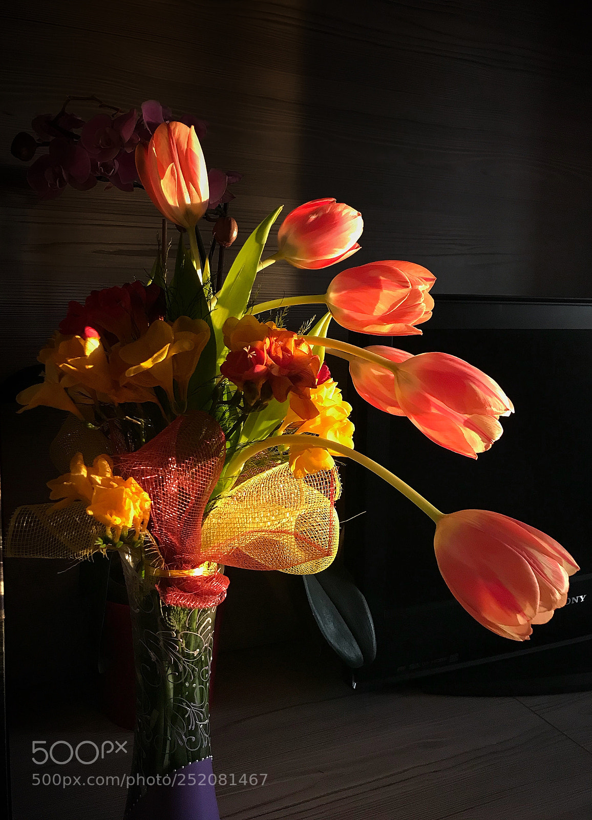 Apple iPhone 7 sample photo. Tulip & freesia  photography