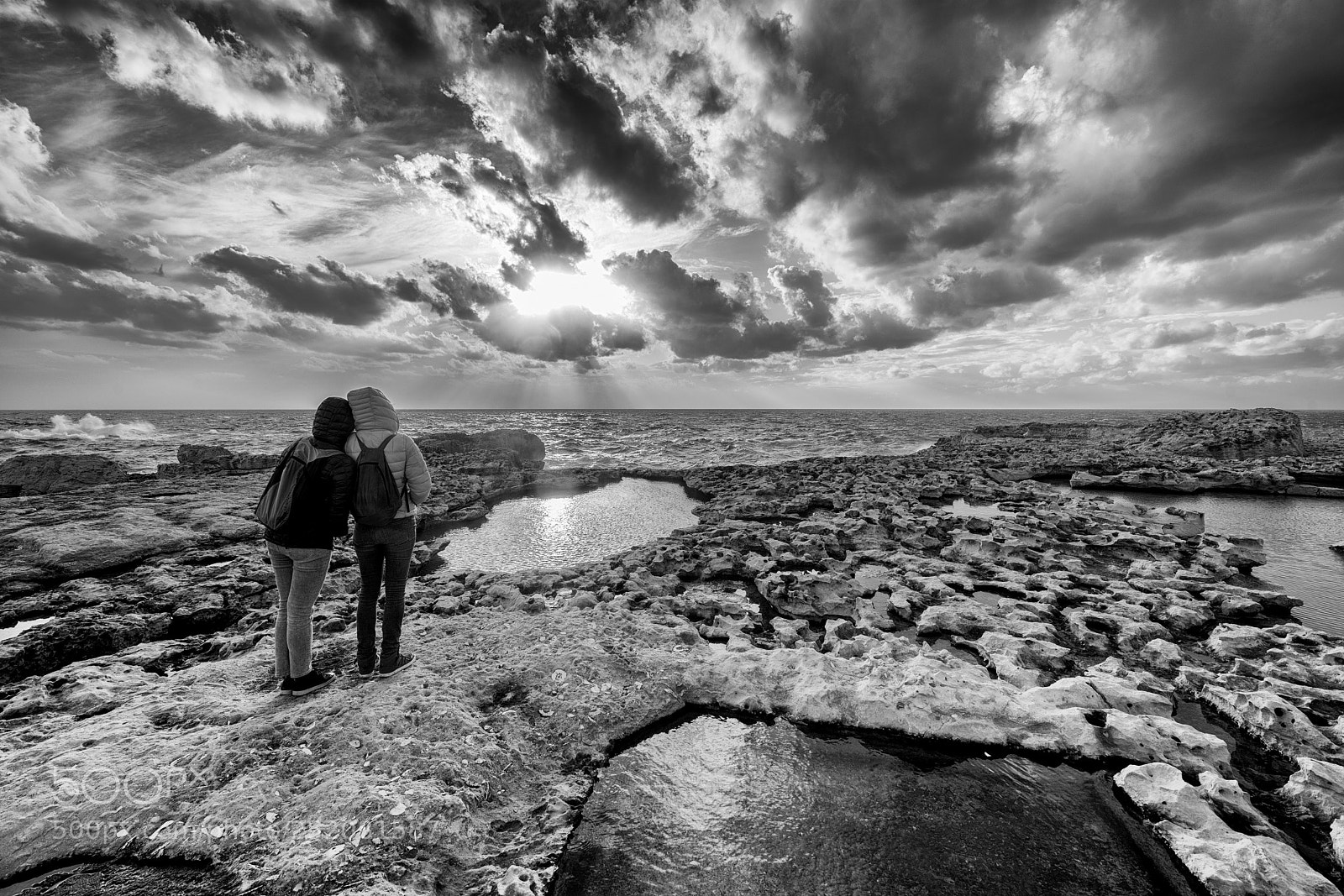 Sony a7R II sample photo. Together b&w photography