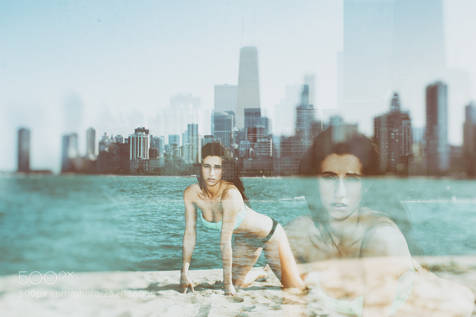 Canon EOS 60D sample photo. Double skyline model photography