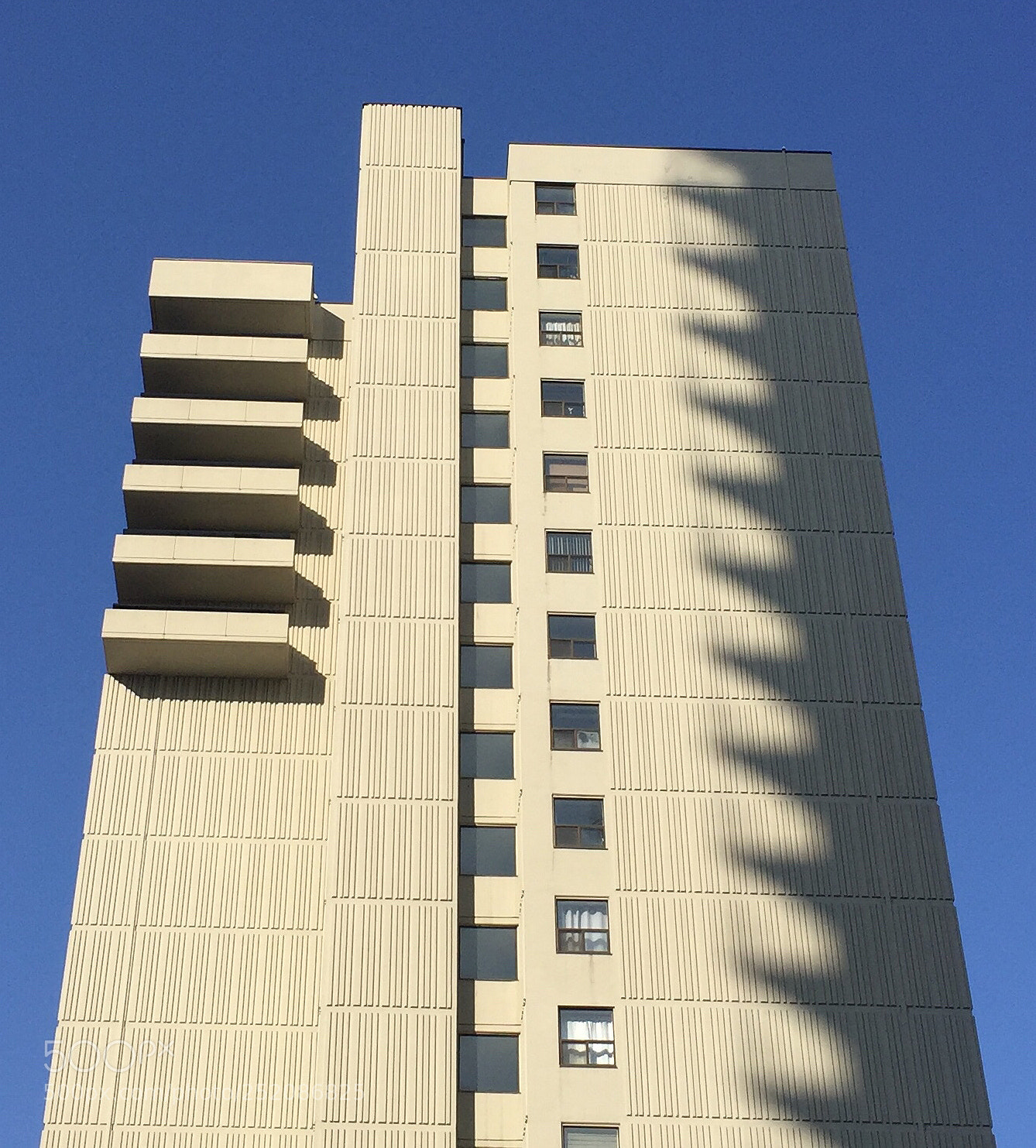 Apple iPhone 6 sample photo. Balcony shadows on concrete photography