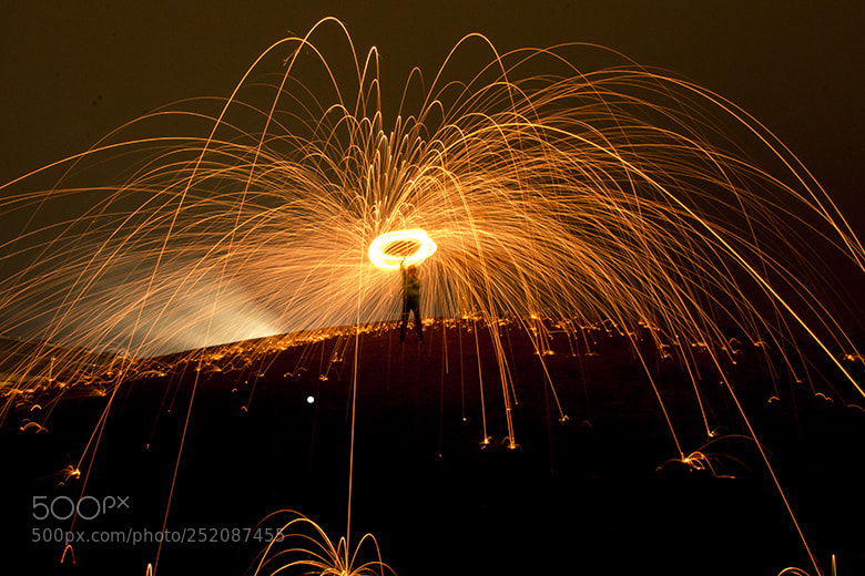Canon EOS 70D sample photo. Steel wool photography