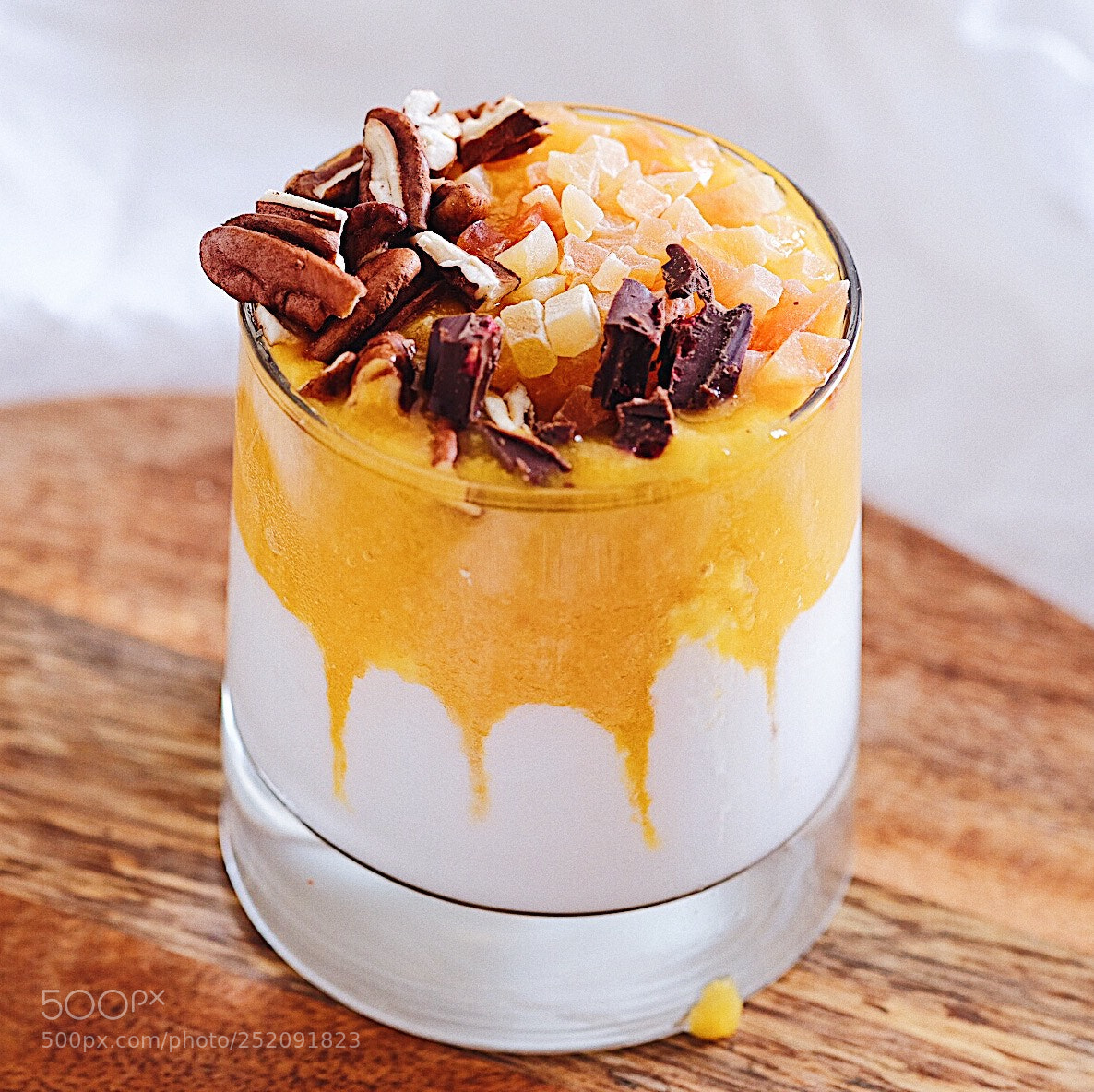 Fujifilm X-T1 sample photo. Mango parfe with chocolate photography