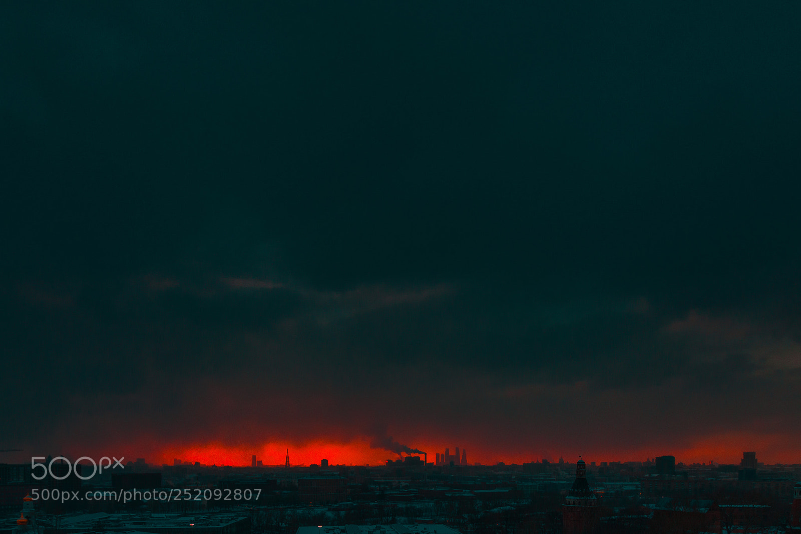 Canon EOS 5D Mark II sample photo. Cold sunset photography