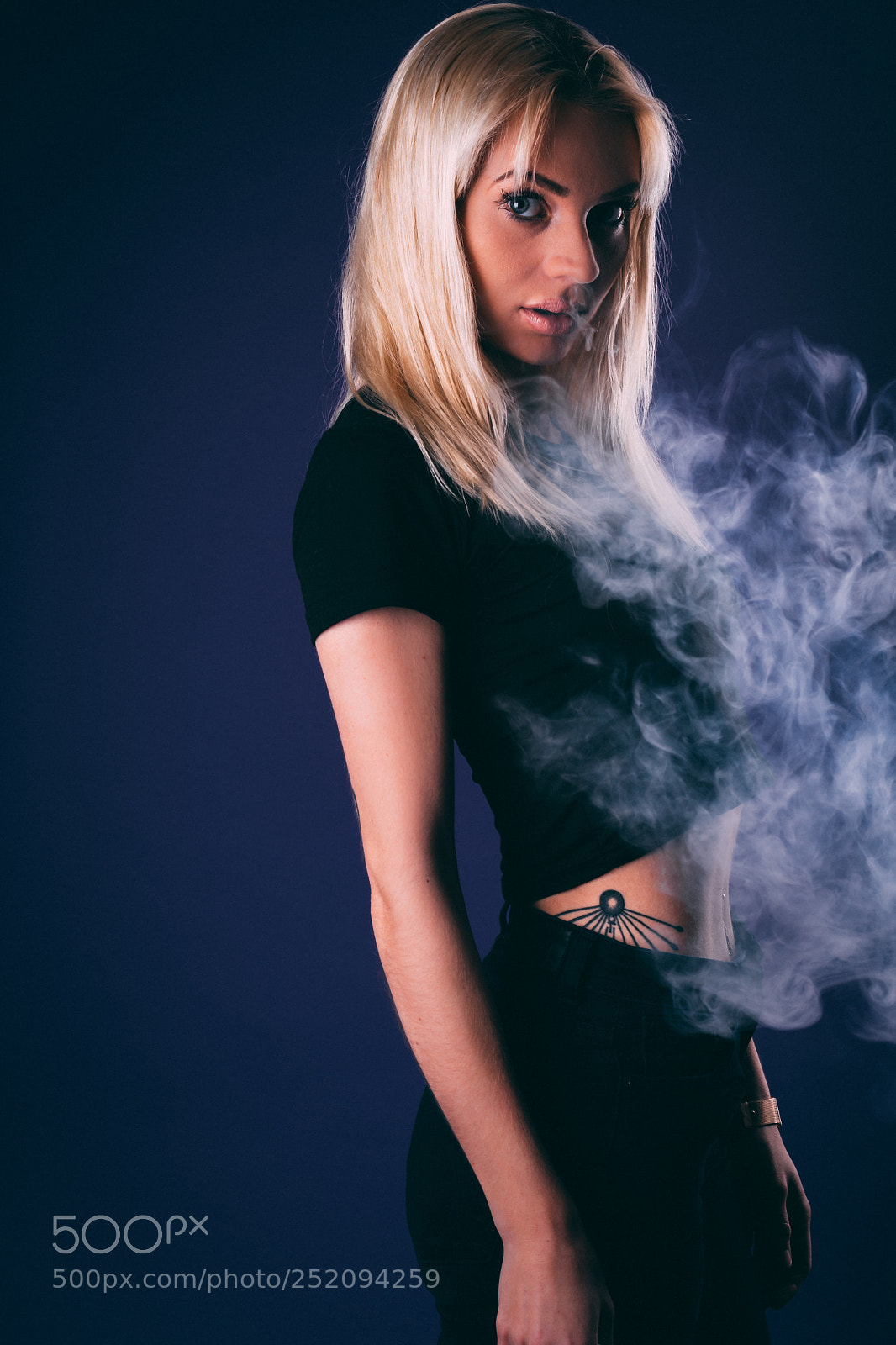 Nikon D500 sample photo. Smoke in the studio photography