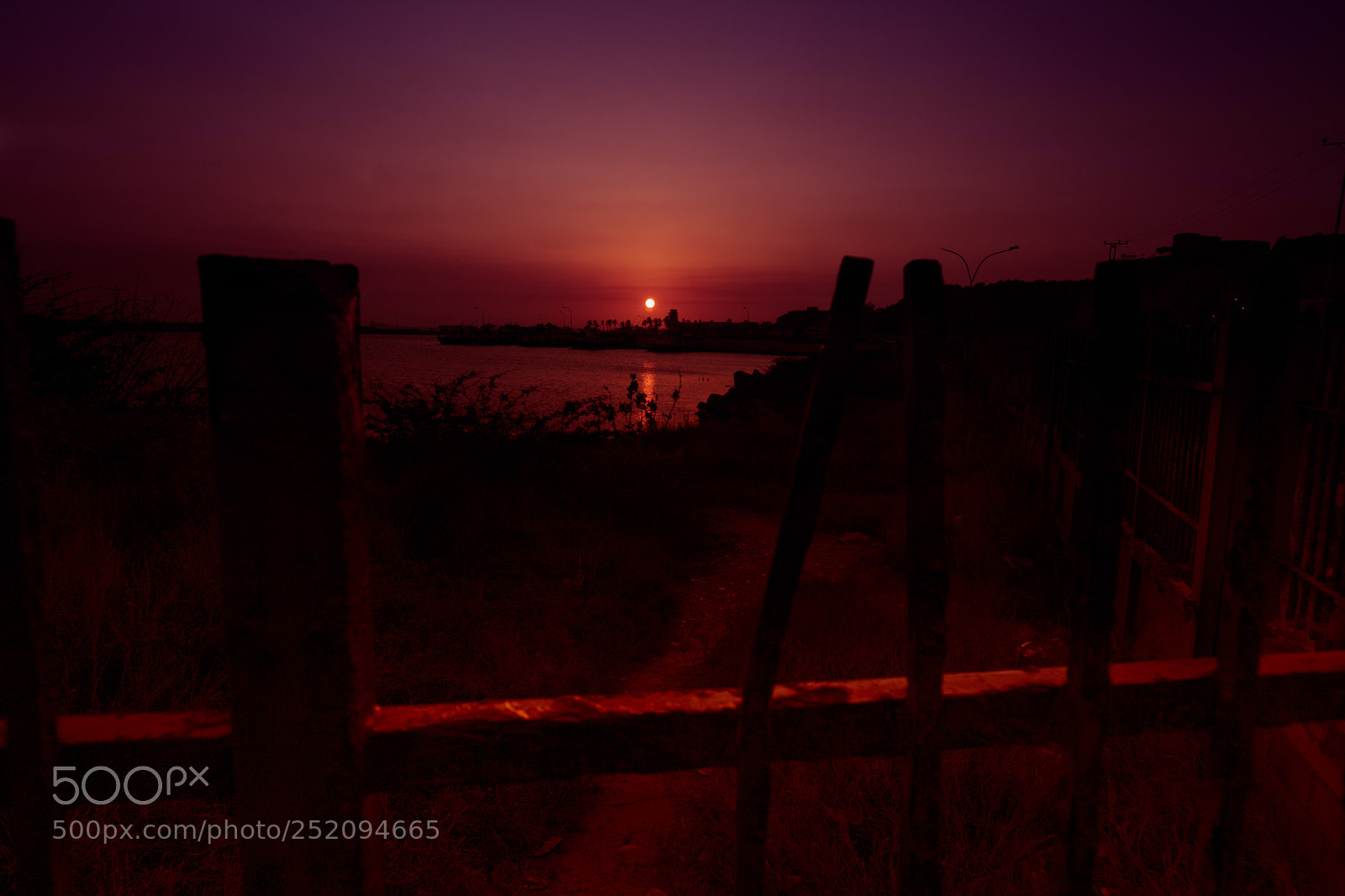 Canon EOS 5D Mark II sample photo. Red sunset photography