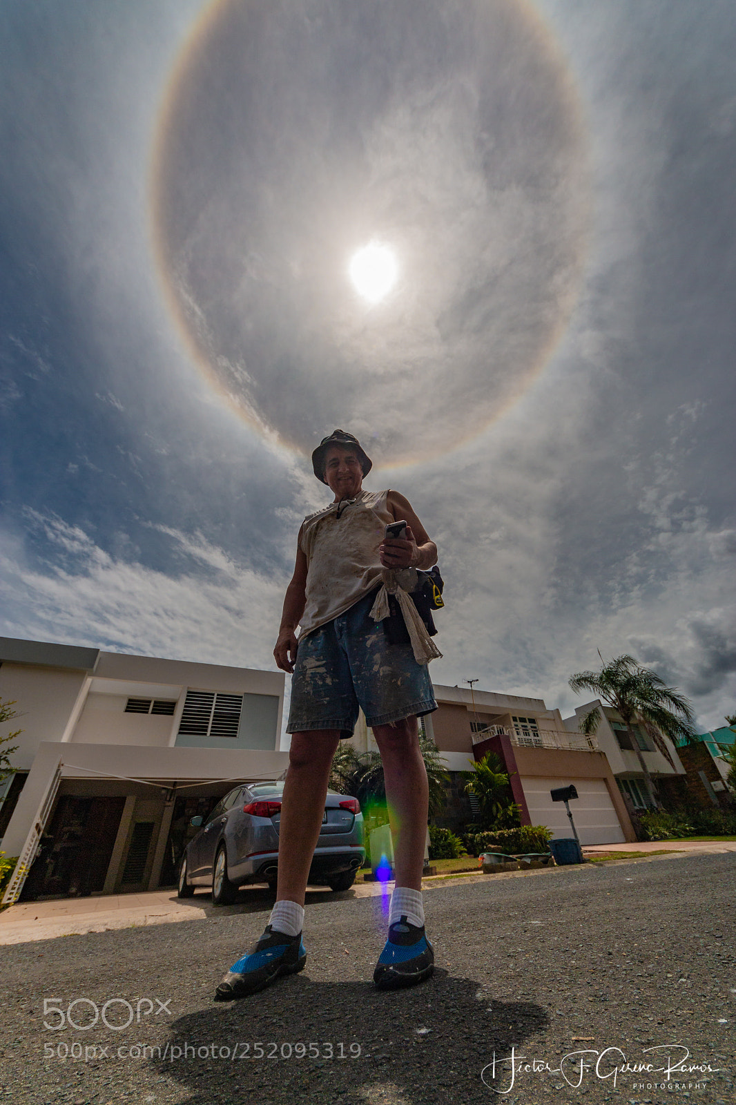 Canon EOS 70D sample photo. Sun halo selfie photography