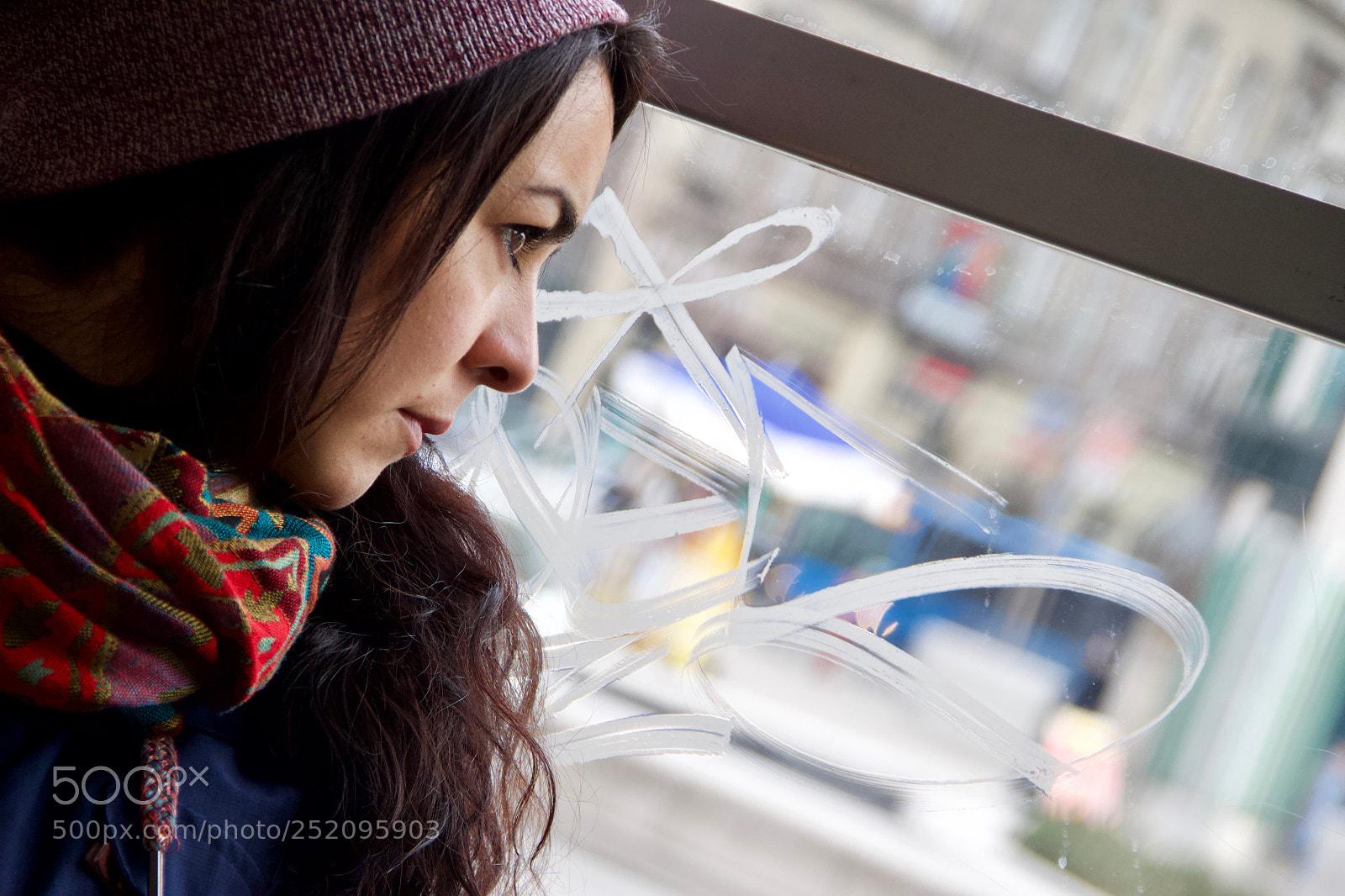 Canon EOS 60D sample photo. Girl on a train photography