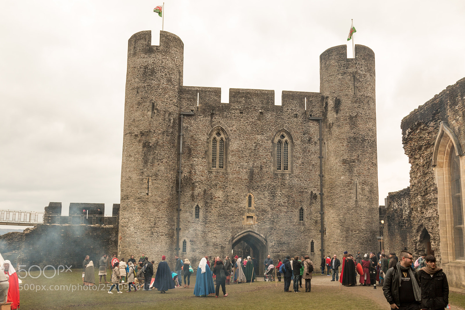Canon EOS 70D sample photo. Inside caerphilly castle photography