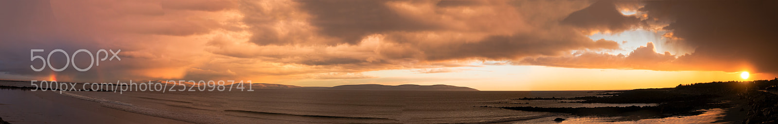 Canon EOS 70D sample photo. Panorama of galway bay photography