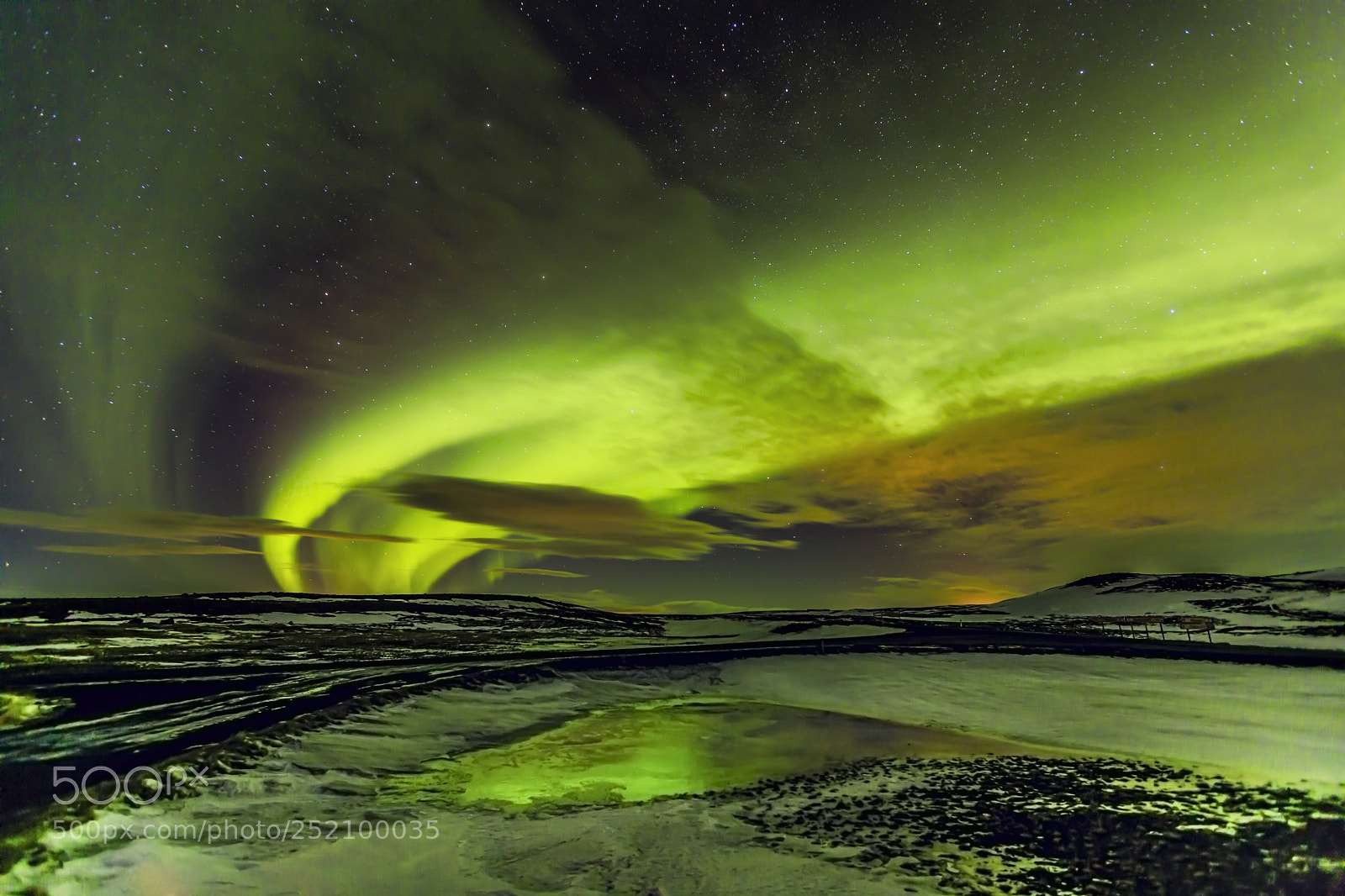 Canon EOS 5D Mark IV sample photo. Aurora over lake myvatn photography