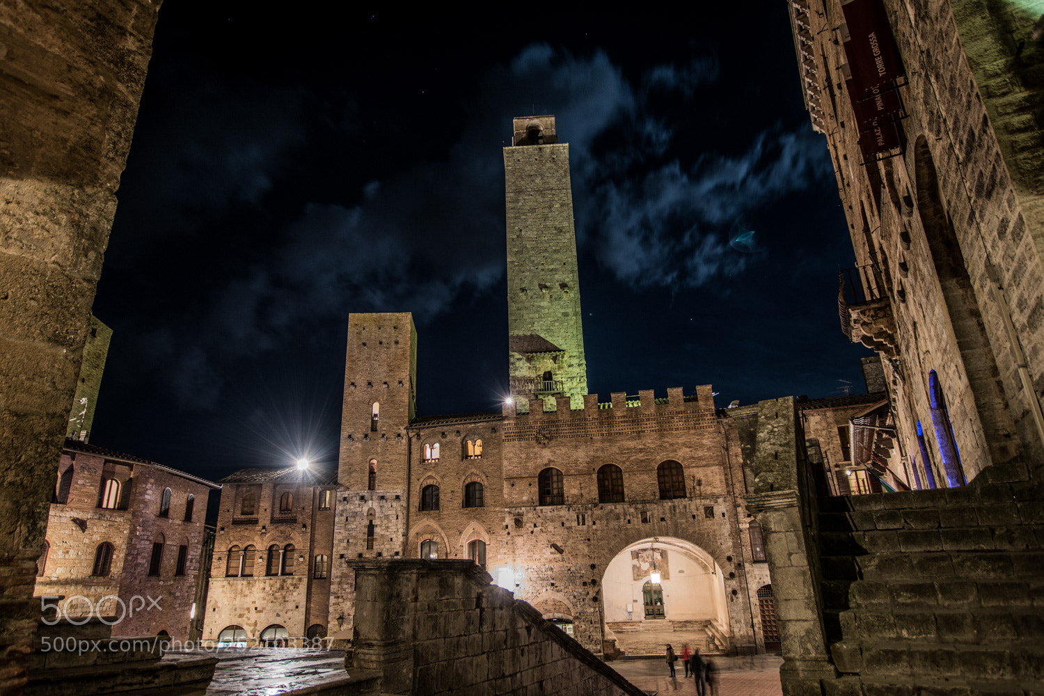 Nikon D5500 sample photo. Notte a san gimignano photography