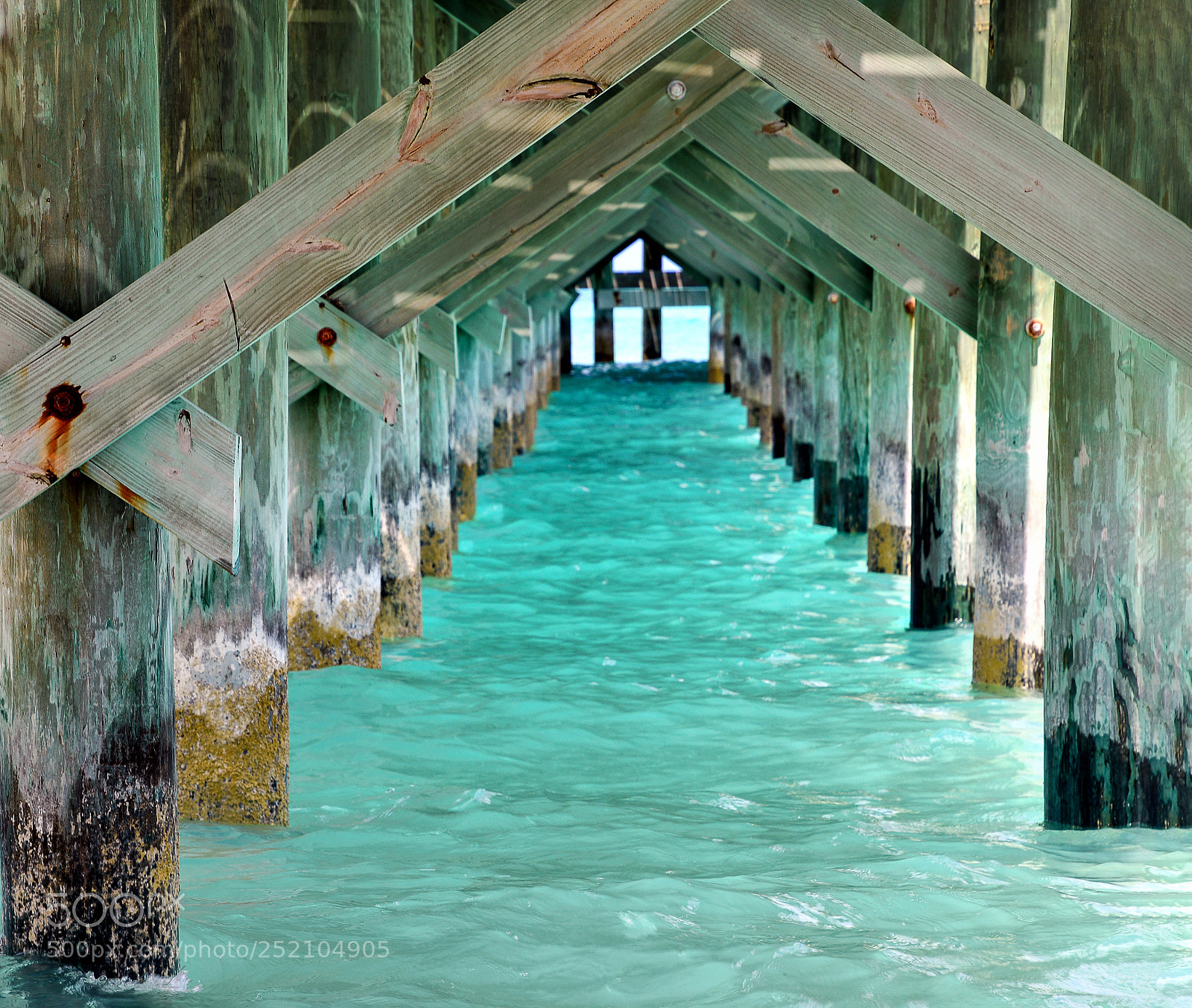 Nikon D7500 sample photo. Under ocean pier photography