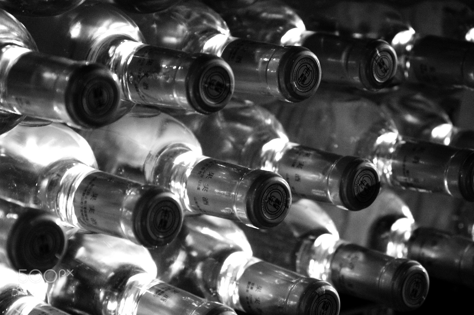 Pentax K-x sample photo. Bottles of wine photography