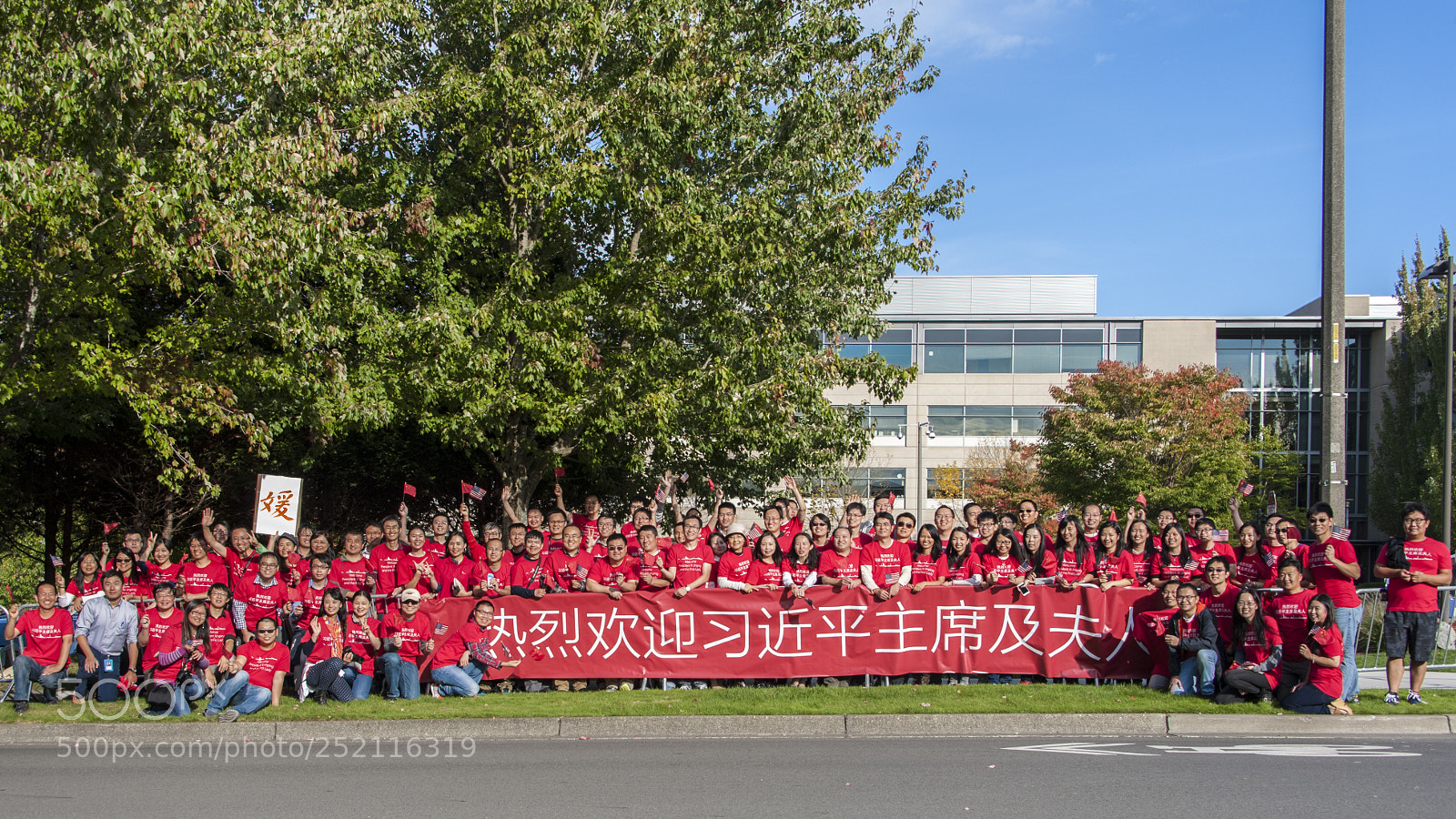 Nikon D700 sample photo. Chinese president's visit at photography