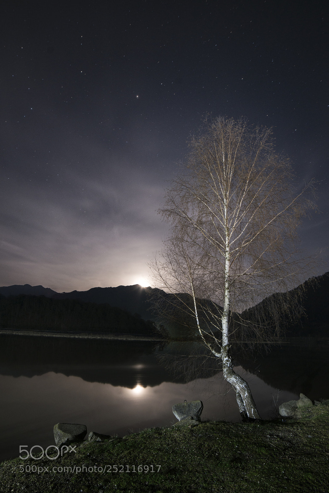 Nikon D800 sample photo. Moon rising photography