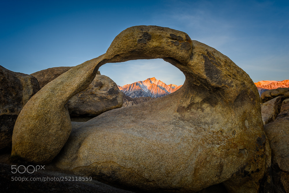 Nikon D810 sample photo. Mobius arch at dawn photography