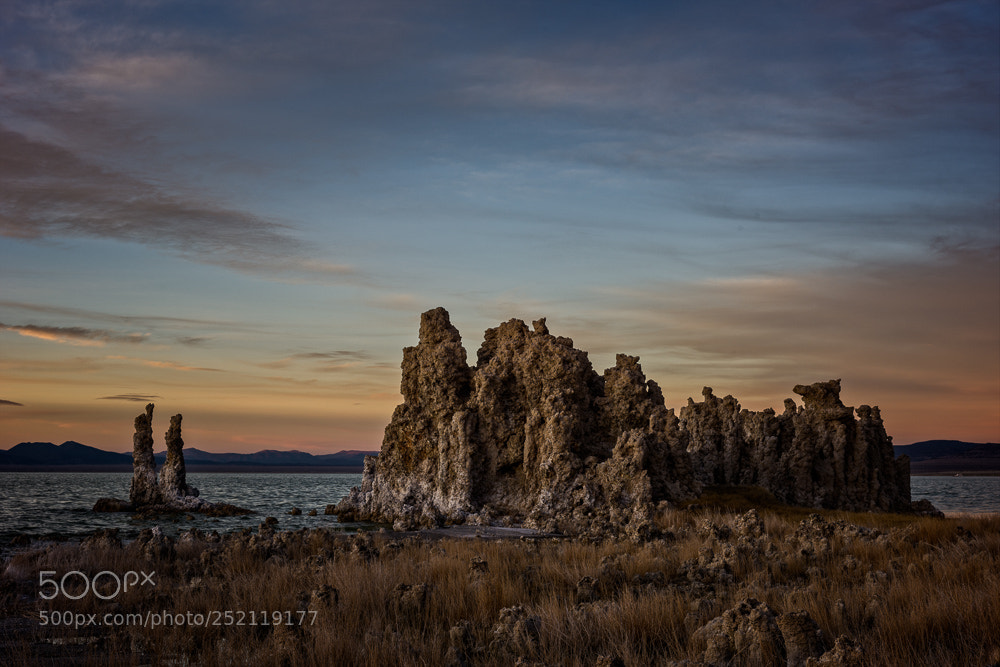 Nikon D810 sample photo. Tufas at dusk photography